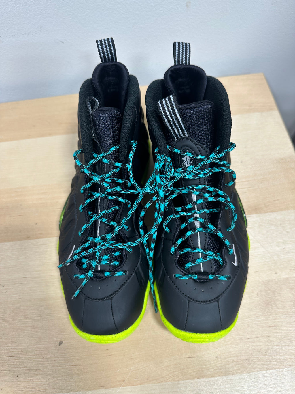 Nike Little Posite One Emerging Powers Black Volt Green DZ2852-001 Size 5.5Y