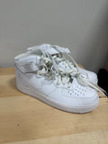 Nike Air Force 1 Mid 07 Triple White Leather Basketball CW2289-111 Men’s Size 10.5