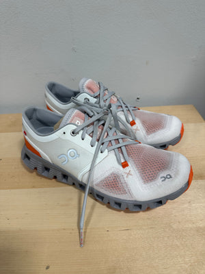 On Running Cloud X 3 Ivory Alloy Orange Mesh 60.98252 Women’s Size 9