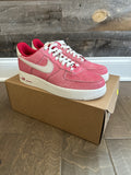 Nike Air Force 1 Low Dusty Red Suede Sz 9 *REPLACEMENT BOX