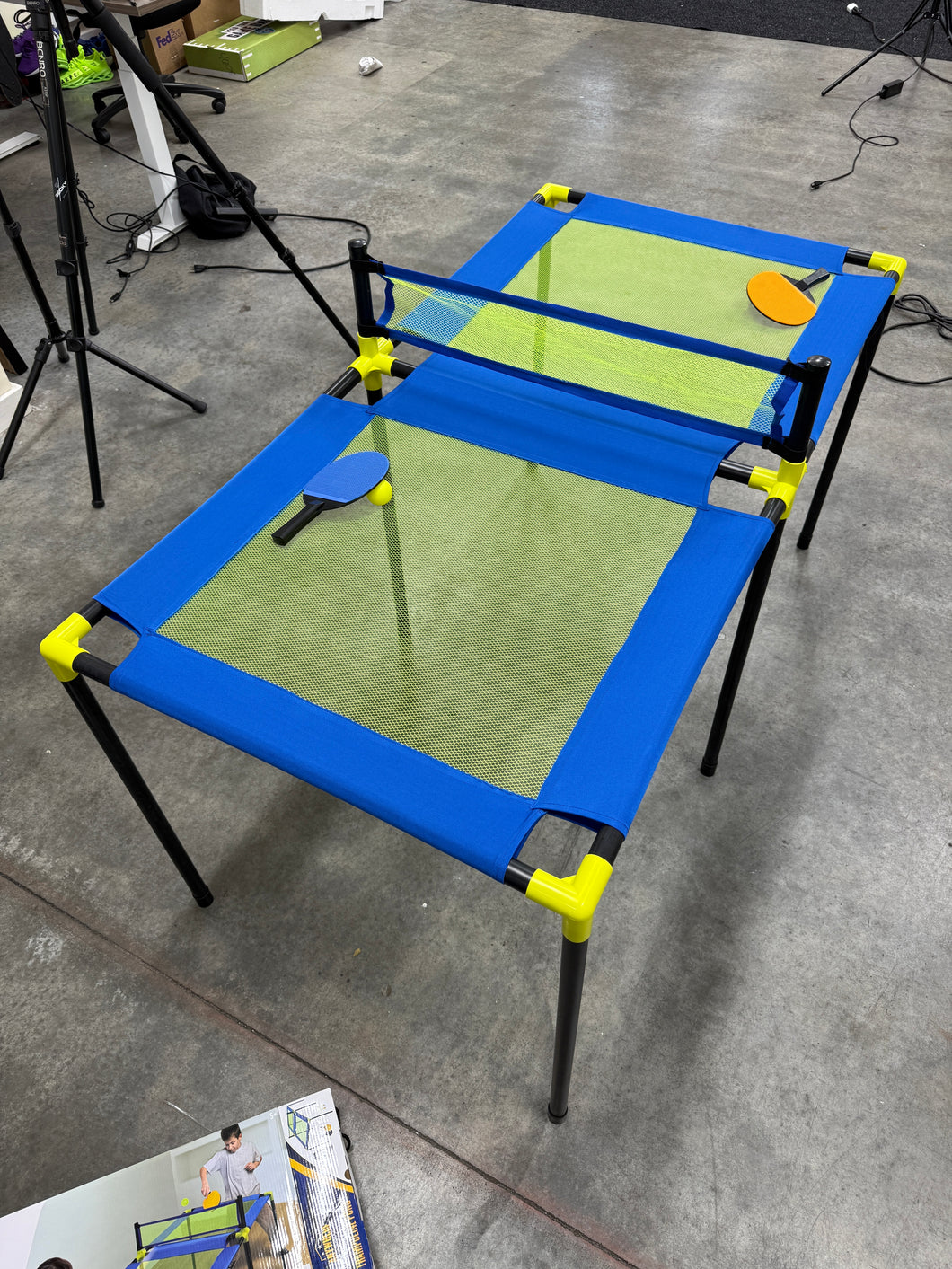 ThinAir Brands Trampoline Pong Table Tennis Set