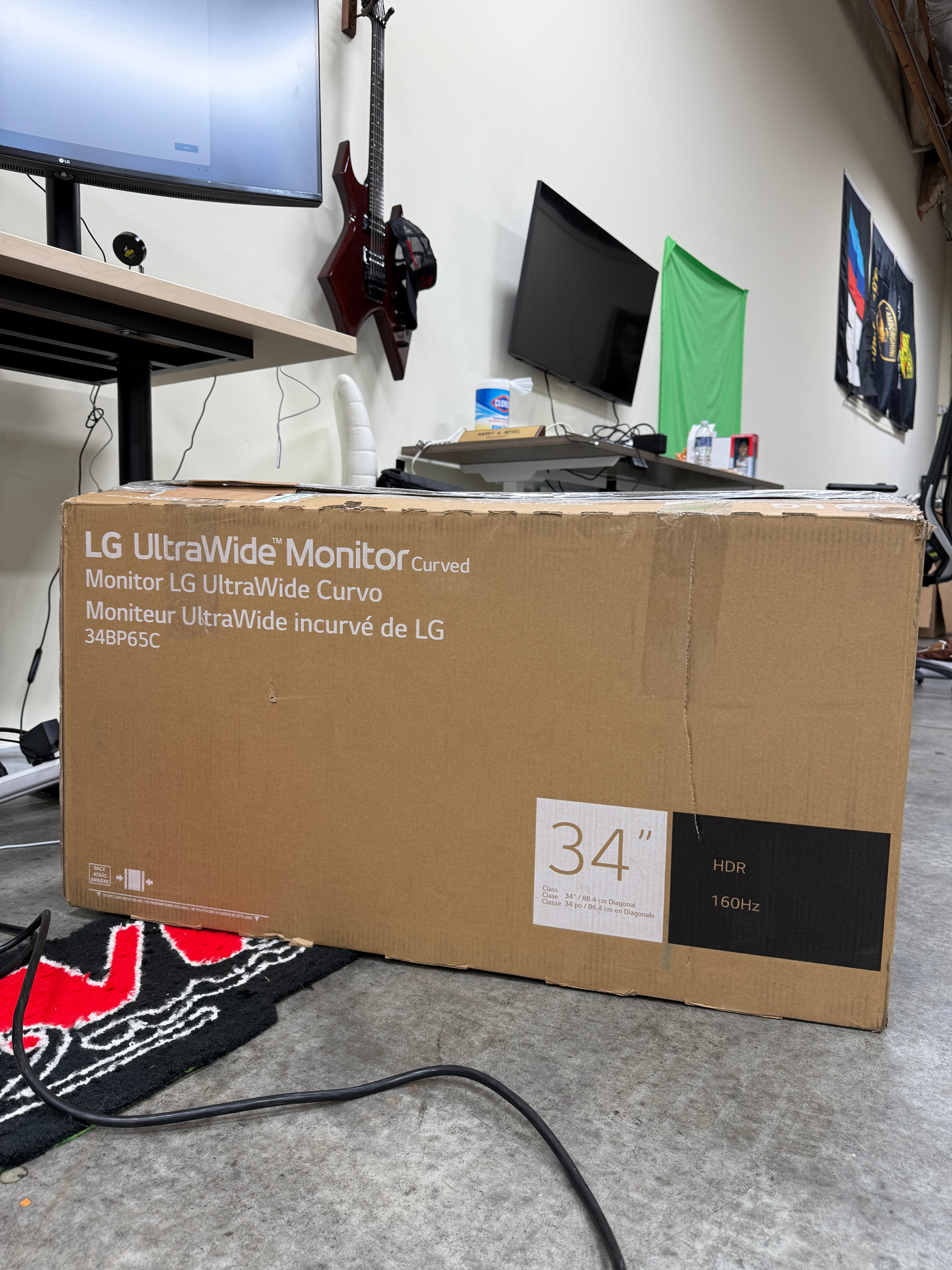 LG 34” 21:9 QHD UltraWide™ Curved Monitor | 34BP65C-B