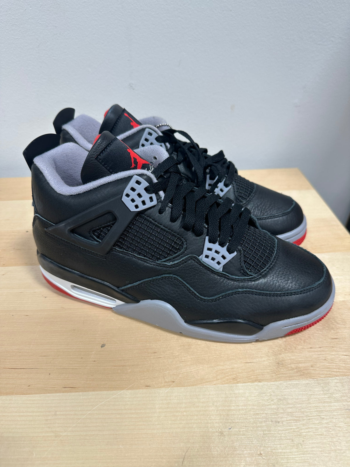Nike Air Jordan 4 IV Retro Bred Reimagined Black Leather FV5029-006 Men's Size 10
