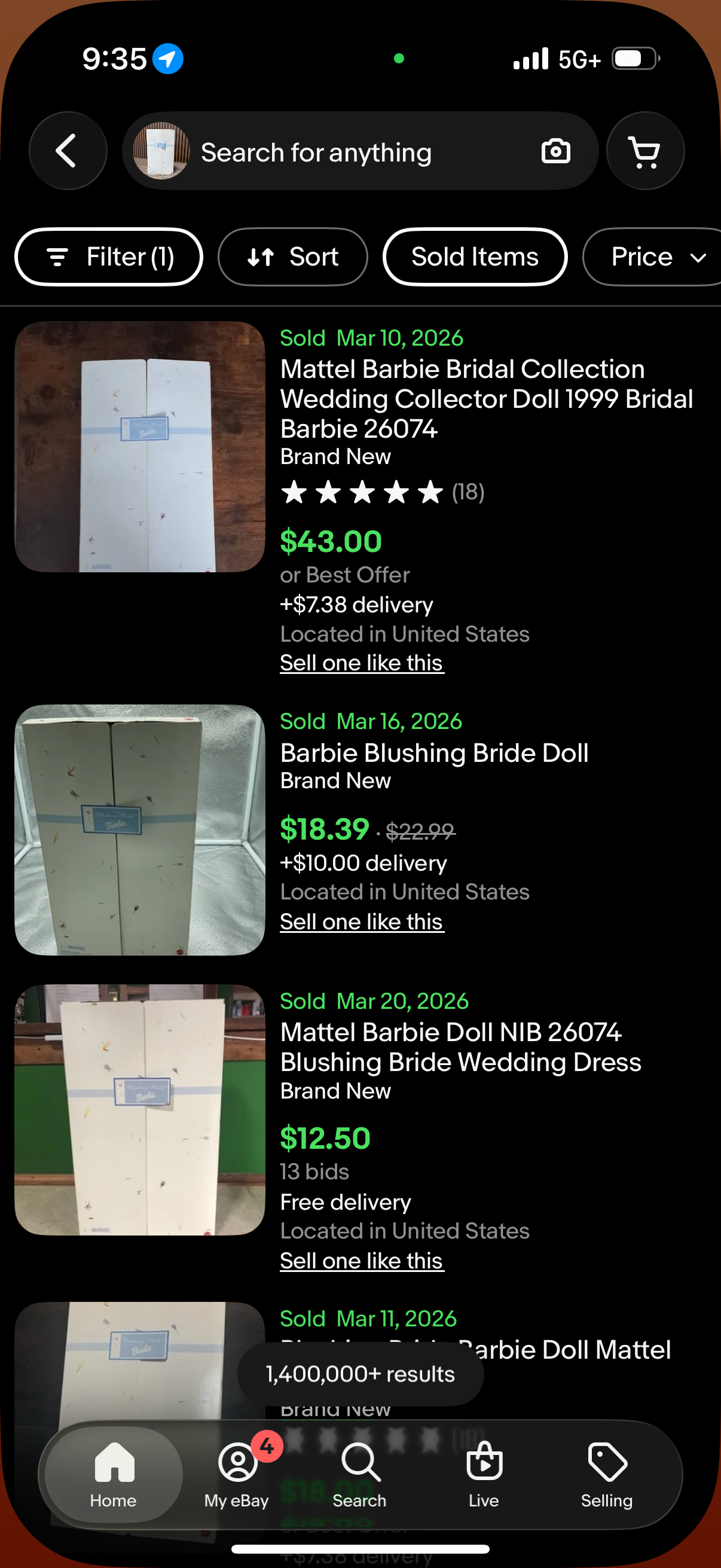 Blushing Bride Barbie Doll 1999 Mattel 26074 NEW