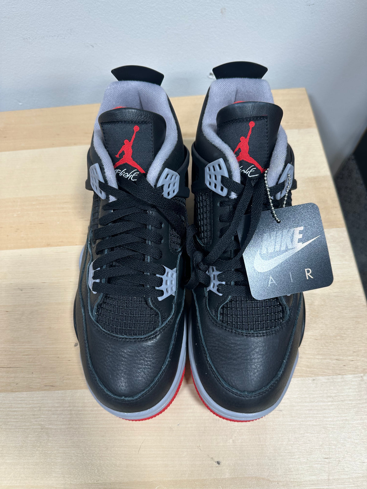 Nike Air Jordan 4 IV Retro Bred Reimagined Black Leather FV5029-006 Men's Size 10