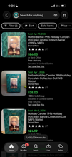 Load image into Gallery viewer, Barbie Holiday Caroler Doll Holiday Porcelain Collection 1996 Mattel 15760
