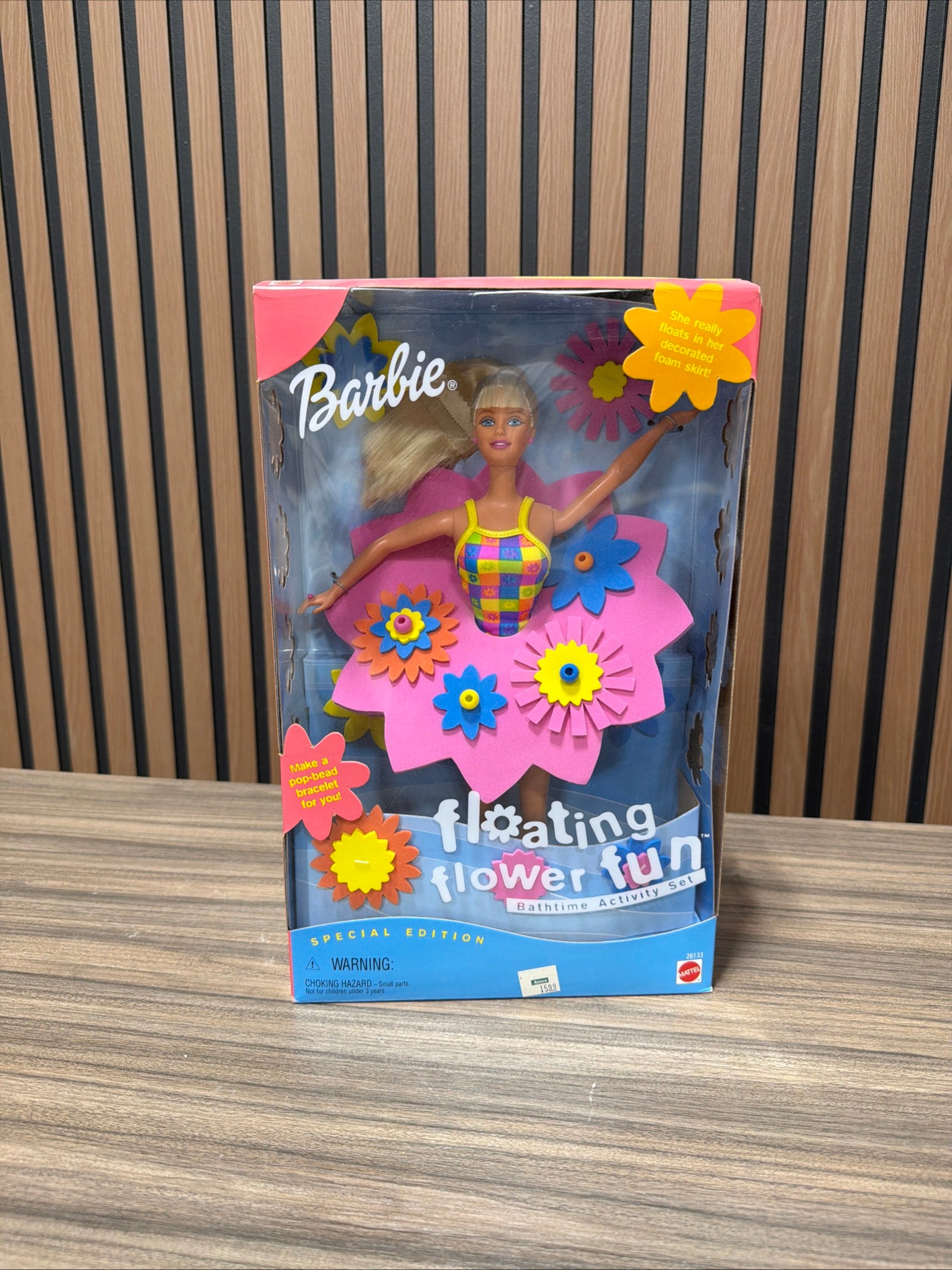 Barbie Floating Flower Fun Bathtime Activity Set with Doll 1999 Mattel 26133
