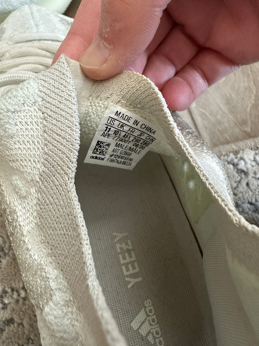 adidas Yeezy Boost 380 Calcite Glow Sz 11 (NO BOX)
