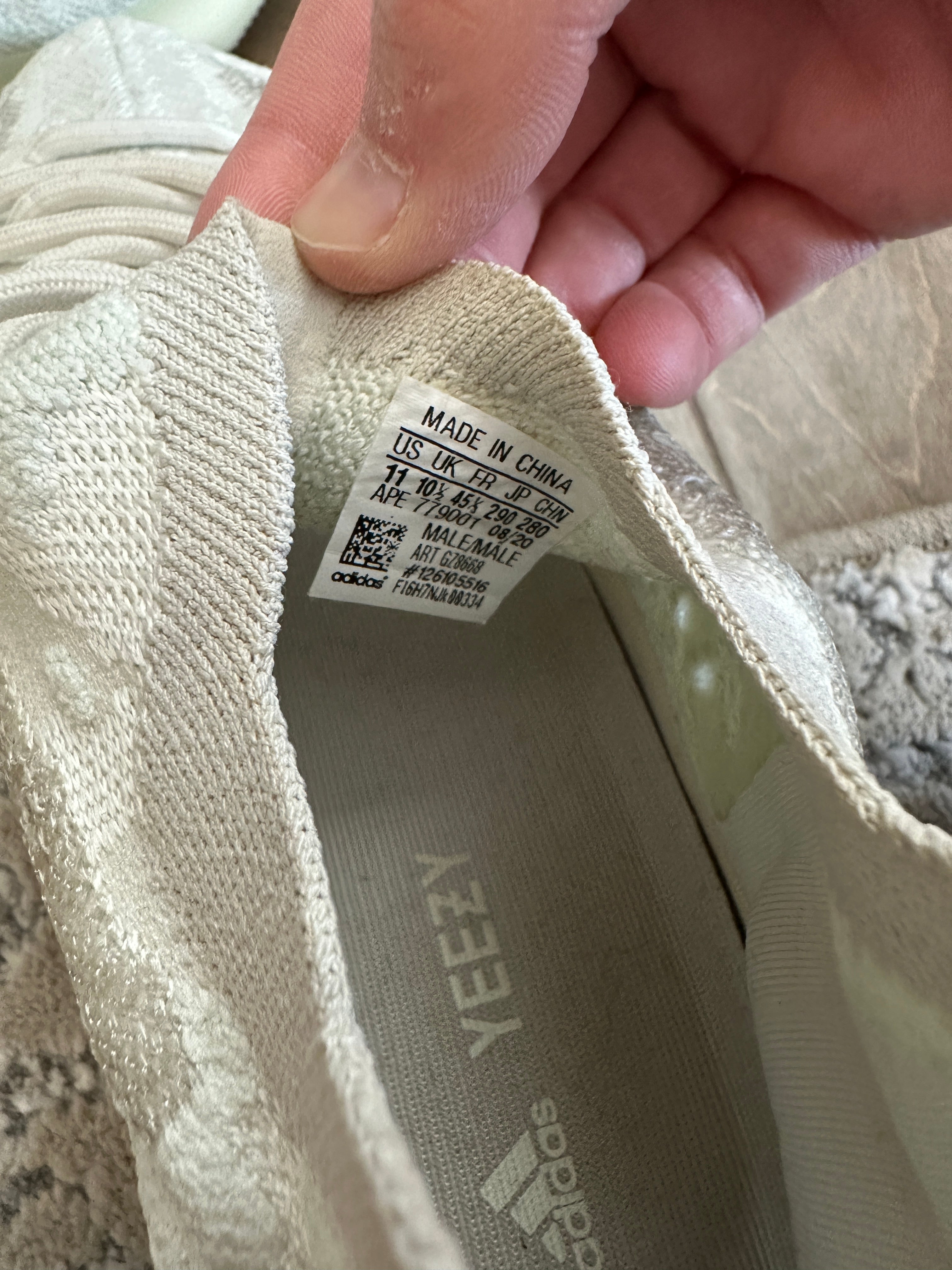 adidas Yeezy Boost 380 Calcite Glow Sz 11 (NO BOX)