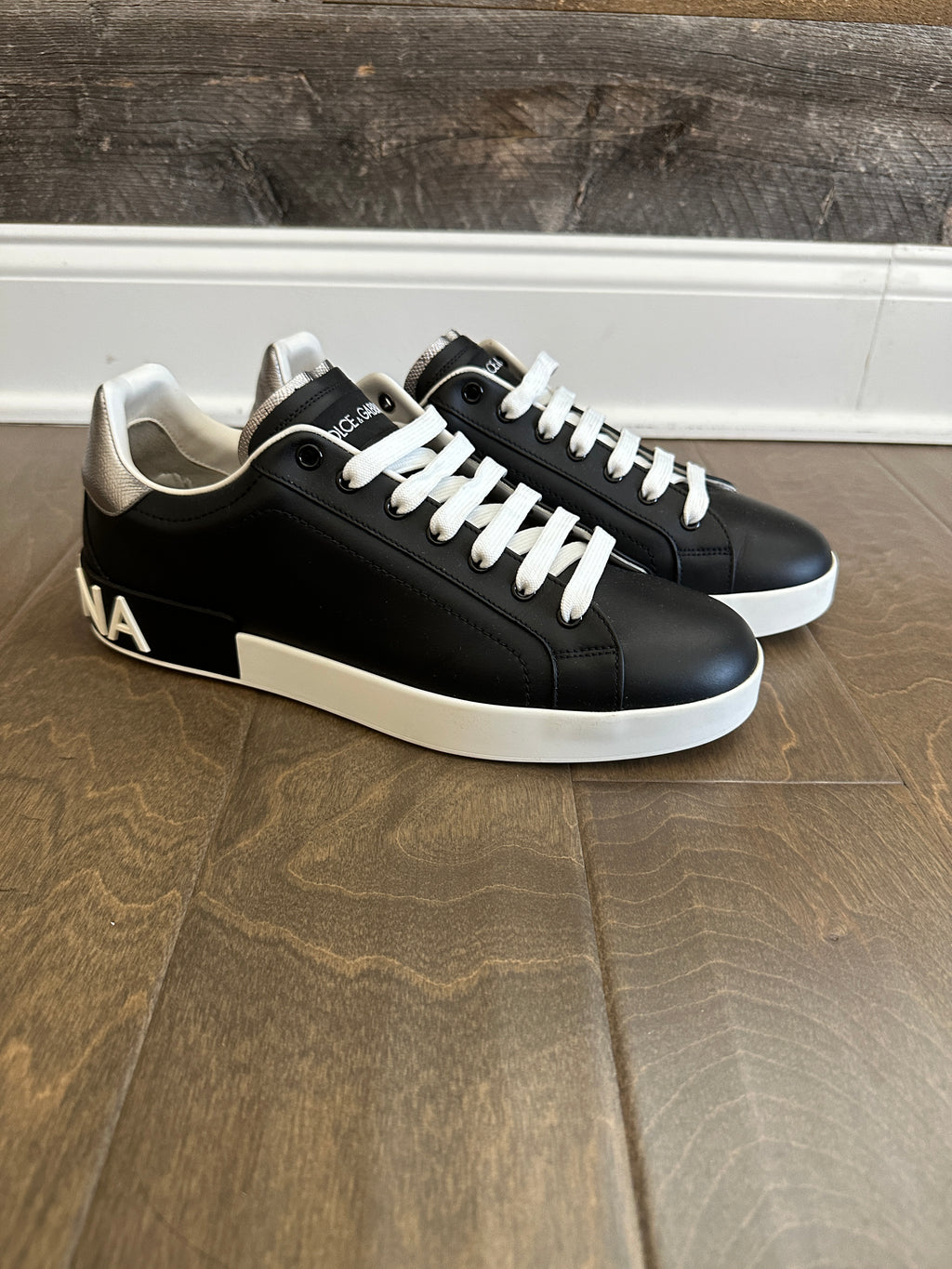 Dolce Gabbana Calfskin nappa Portofino sneakers Sz 10
