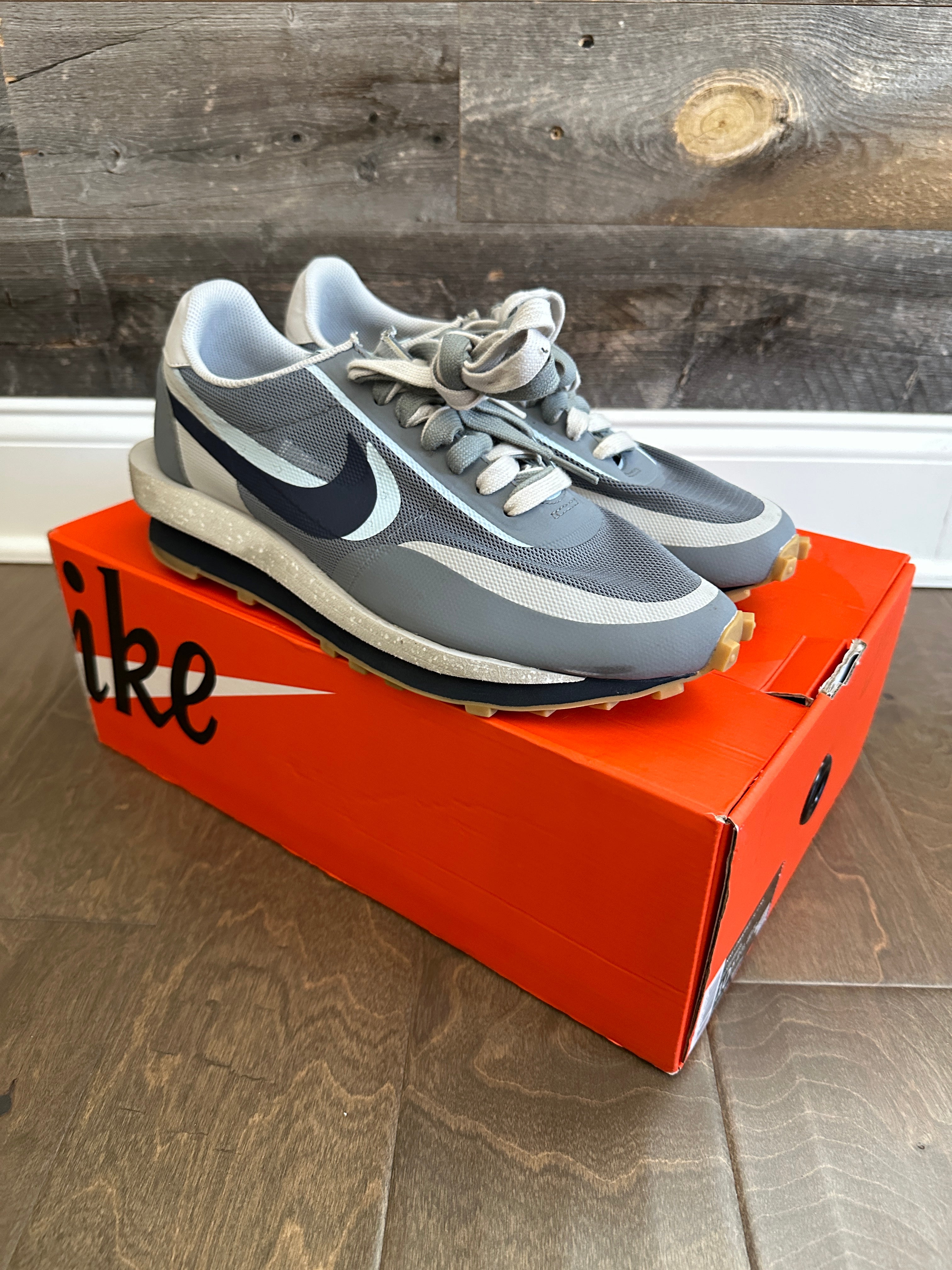 Nike LD Waffle sacai CLOT Kiss of Death 2 Cool Grey z 10.5