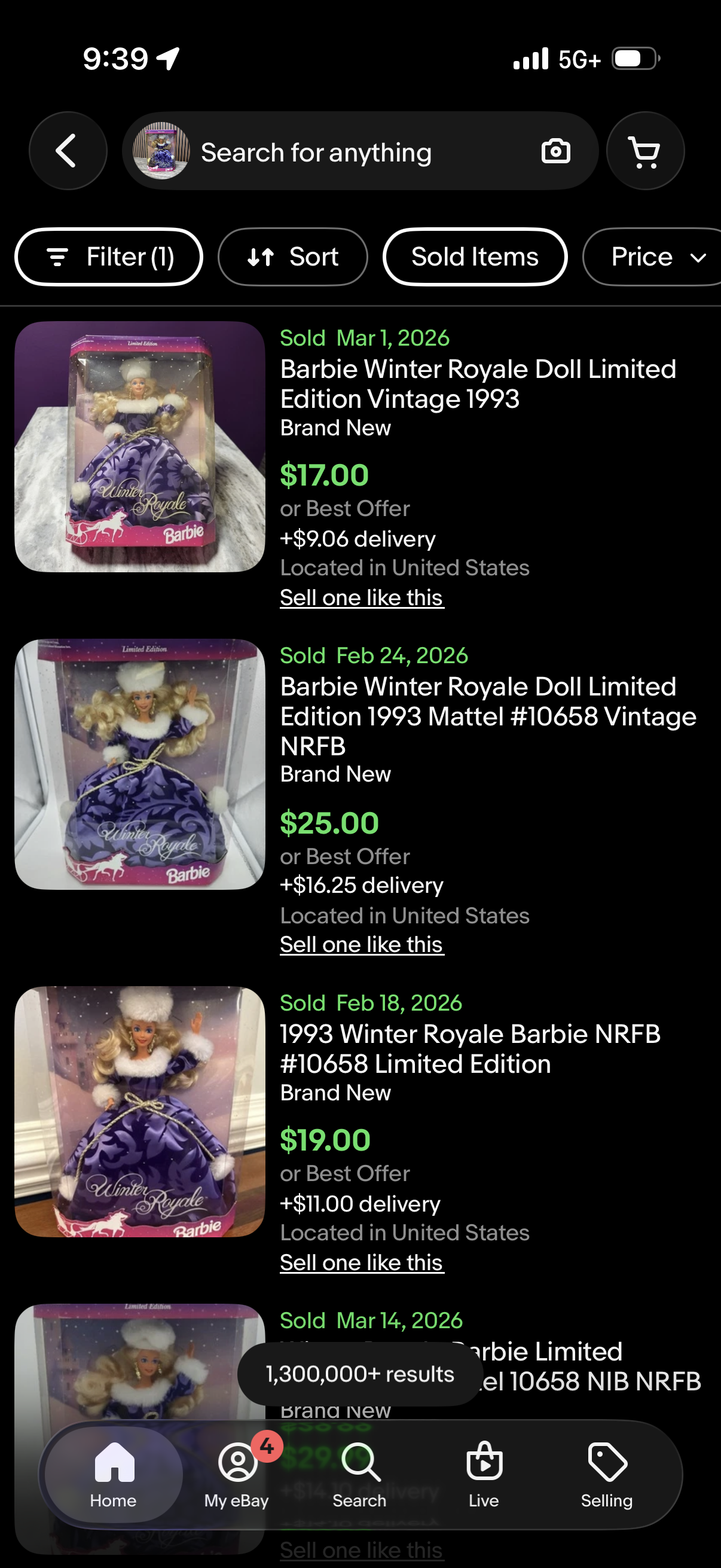 Barbie Winter Royale Doll Limited Edition 1993 Mattel #10658