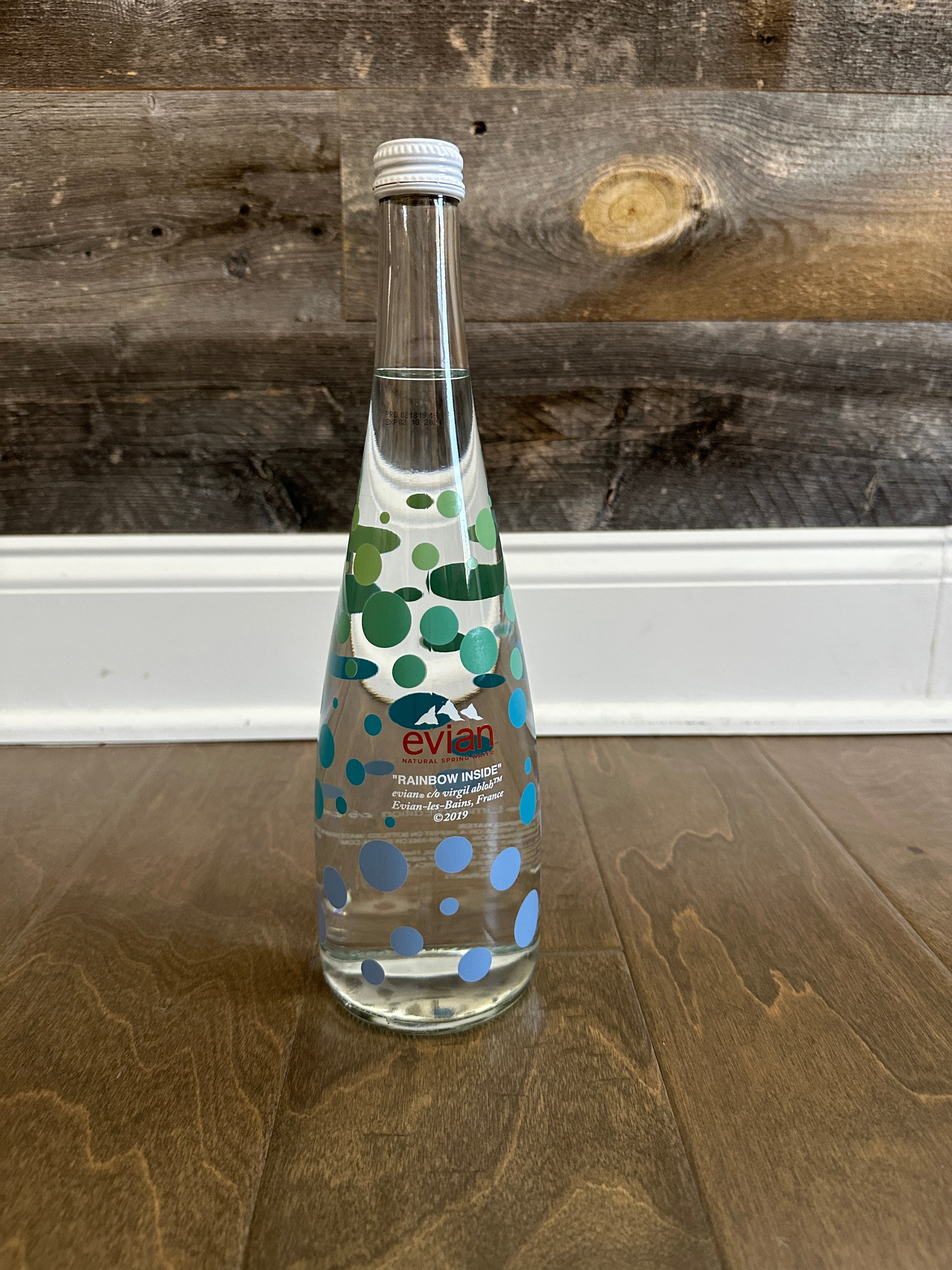 Evian Virgil Abloh Limited Edition Water Bottle 750mL