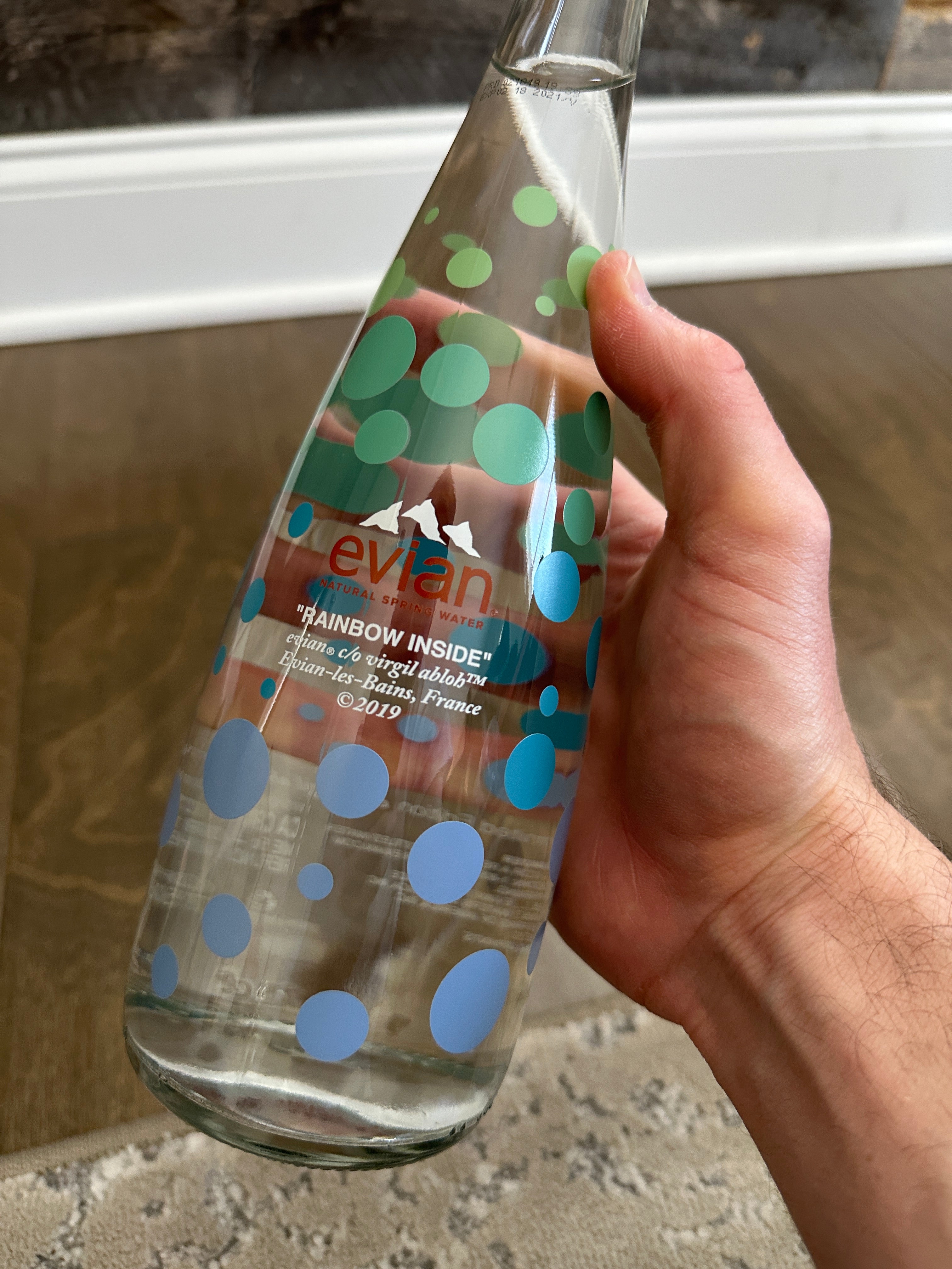 Evian Virgil Abloh Limited Edition Water Bottle 750mL