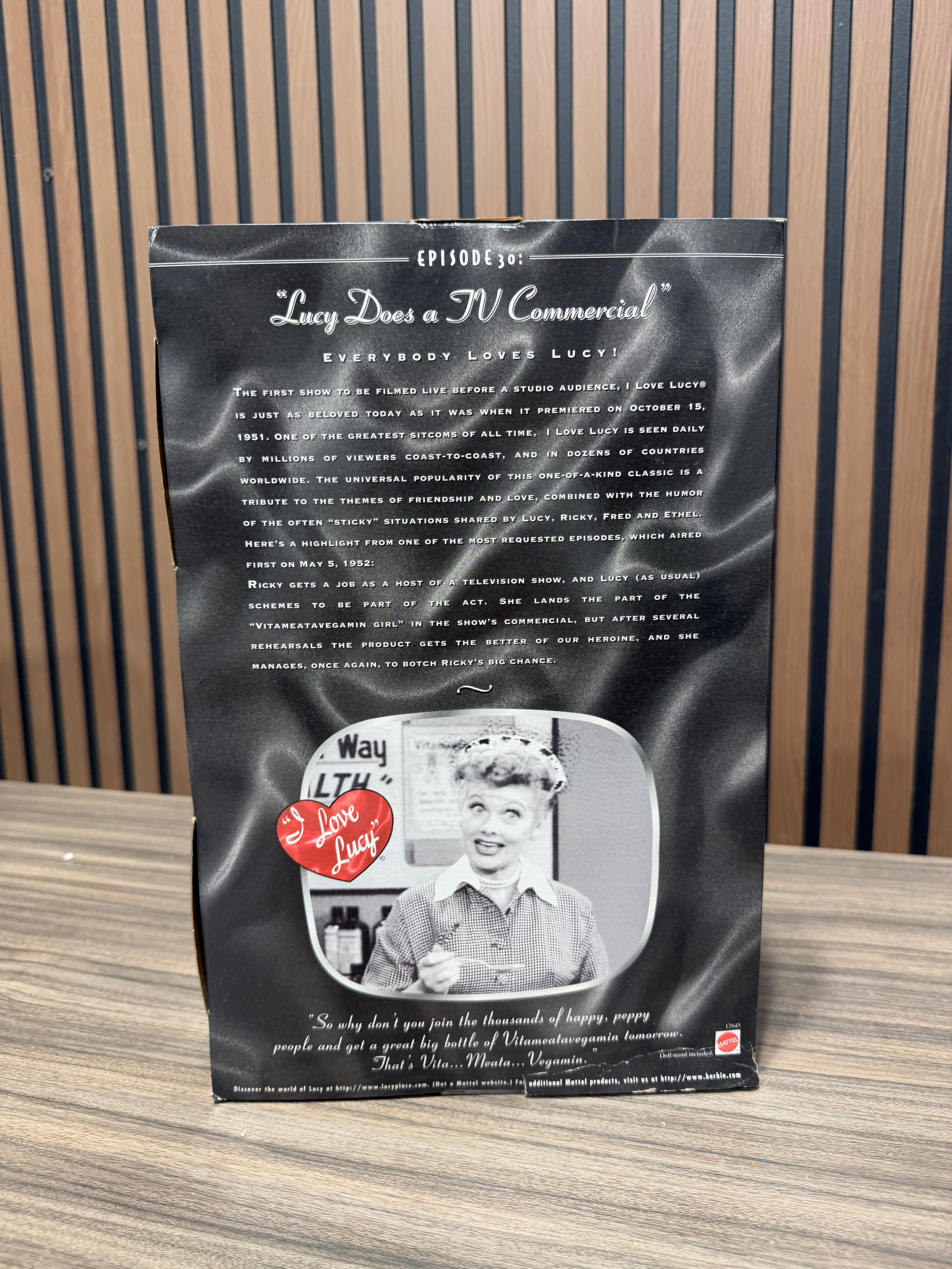 I Love Lucy Episode #30 Lucy Does a Commercial Doll 1997 Mattel #17645