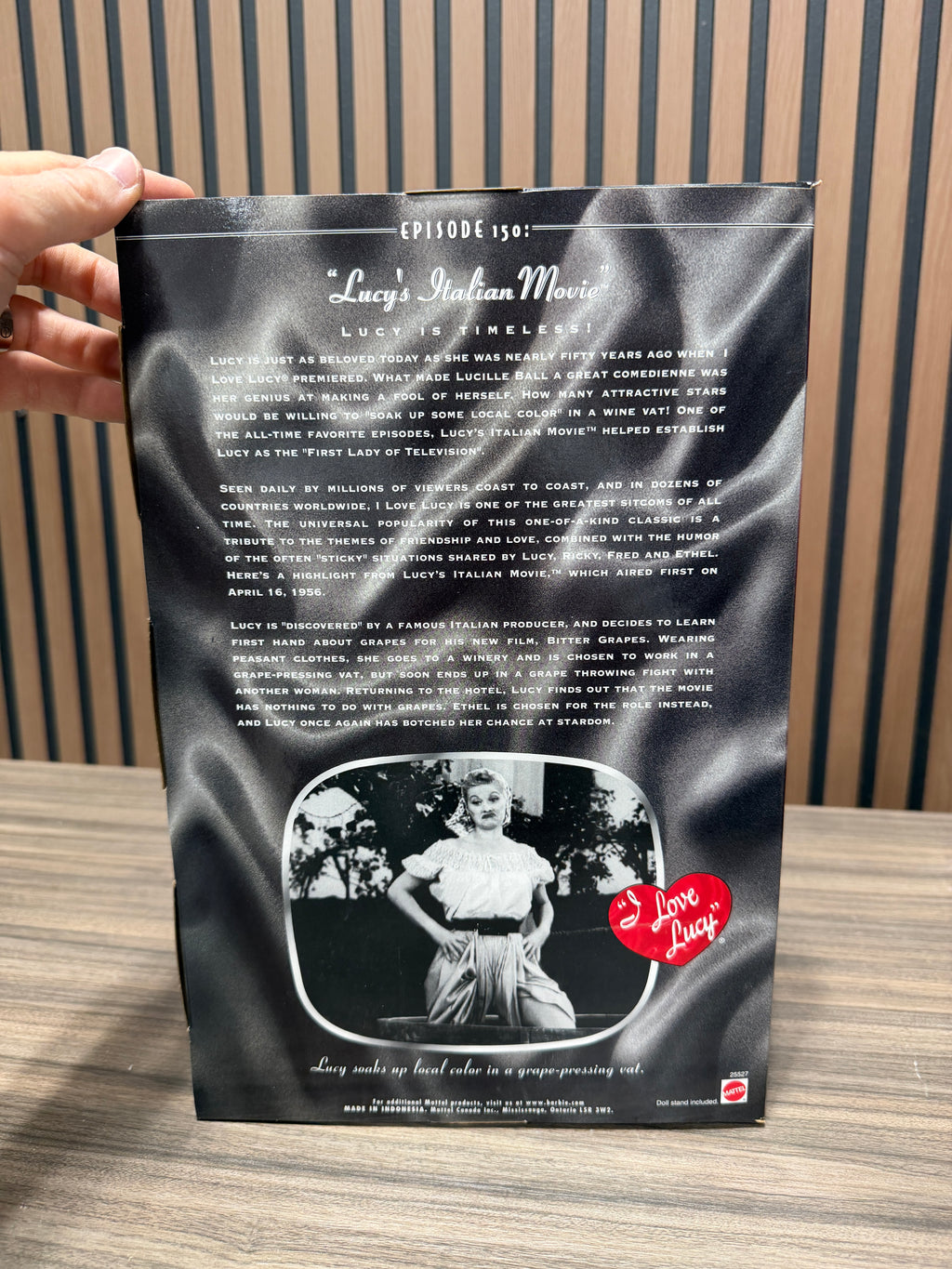 I Love Lucy Episode 150 Lucy's Italian Movie 1999 Mattel 25527