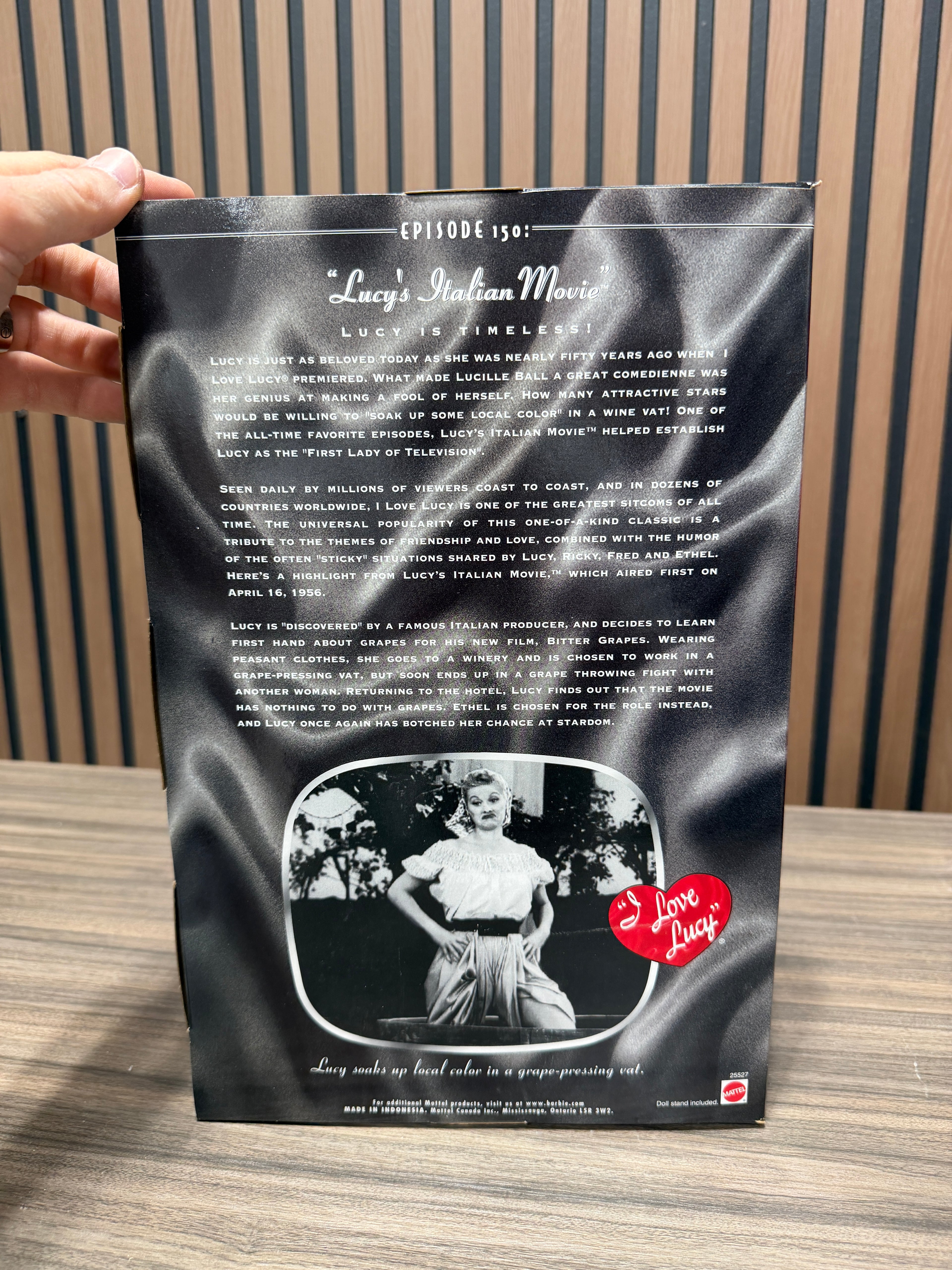 I Love Lucy Episode 150 Lucy's Italian Movie 1999 Mattel 25527