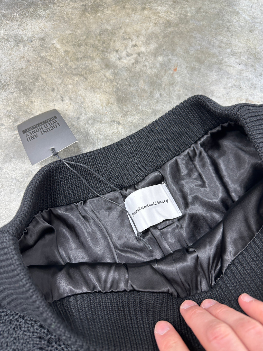 LWH Knitted Shorts Sz M (black and white)