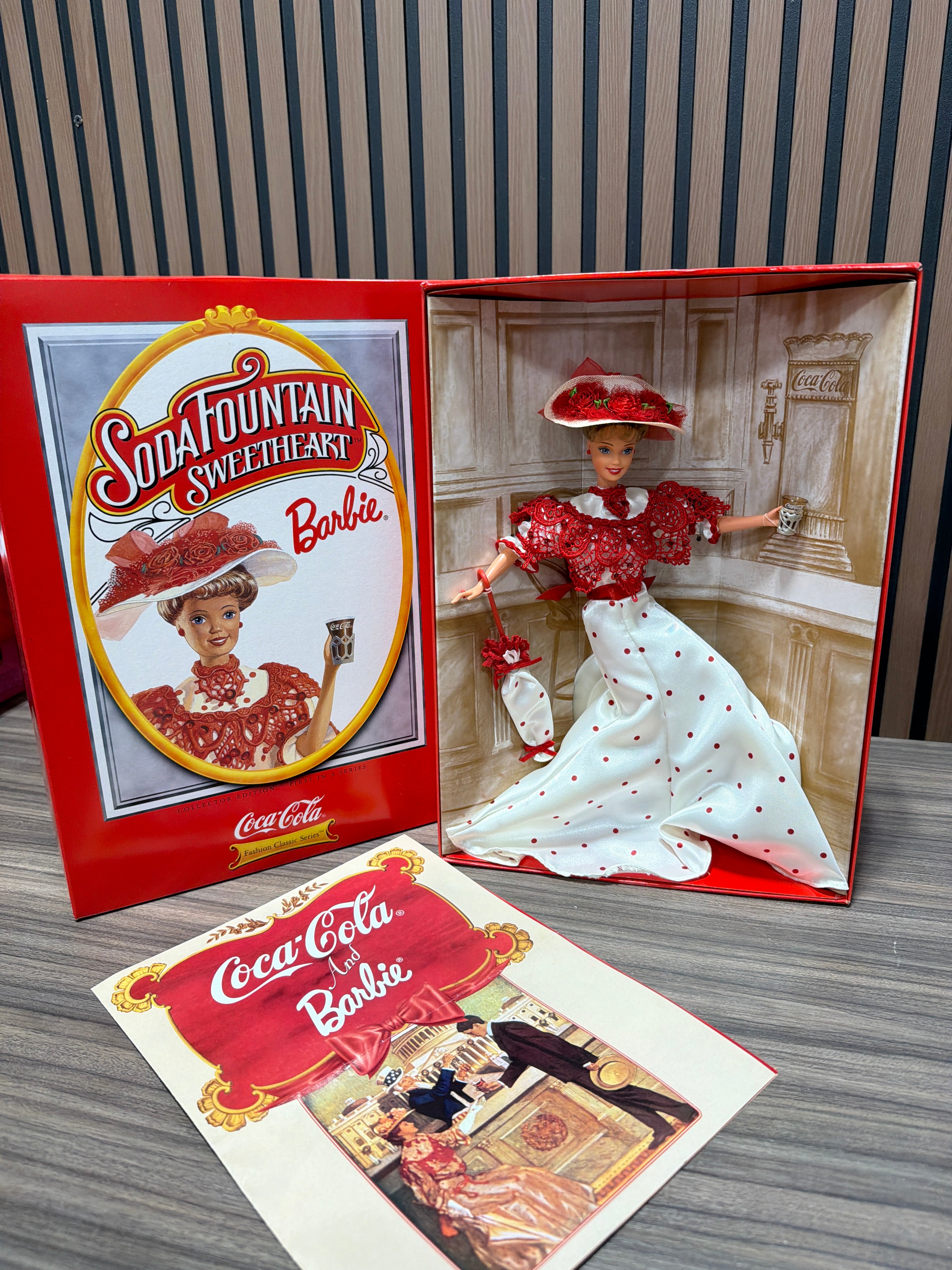 Barbie Coca Cola Soda Fountain Sweetheart Doll 1996 Mattel 15762