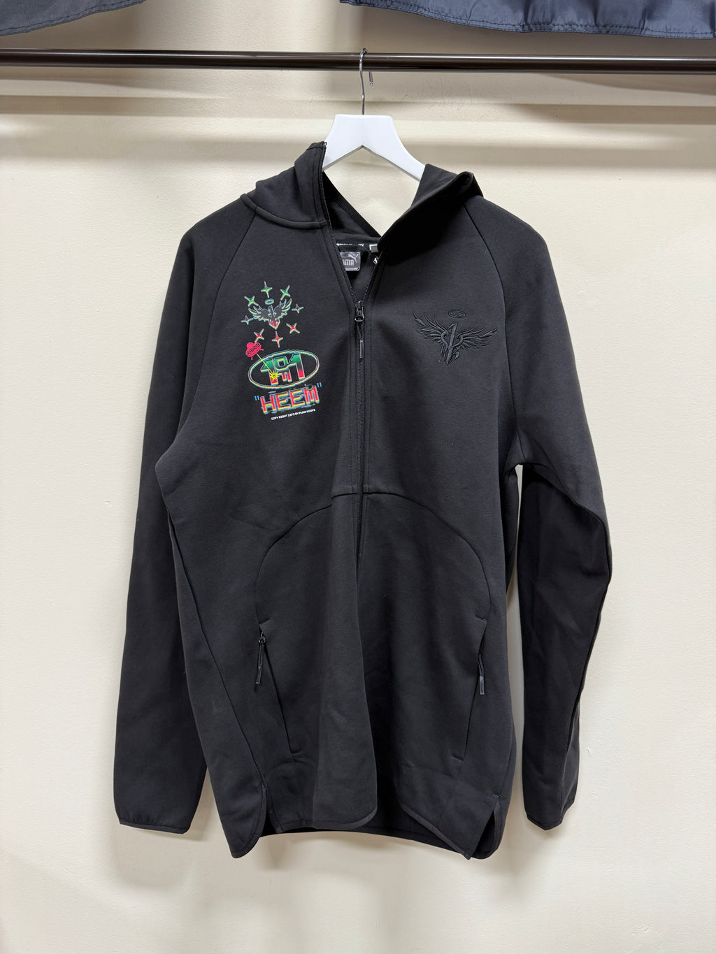 Puma Melo Hoodie Black Sz Lg