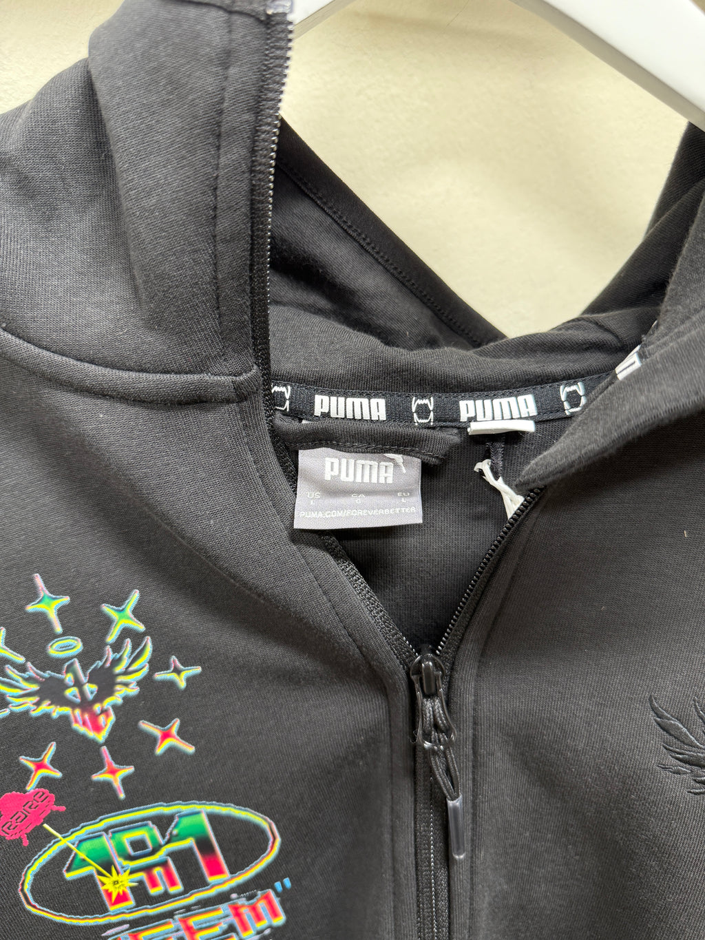 Puma Melo Hoodie Black Sz Lg