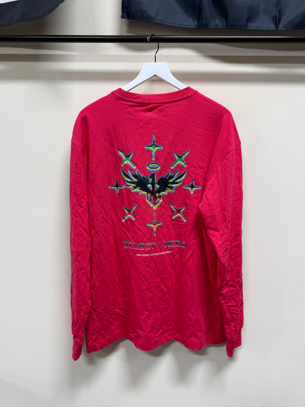 Puma Melo Long Sleeve Pink Sz Lg