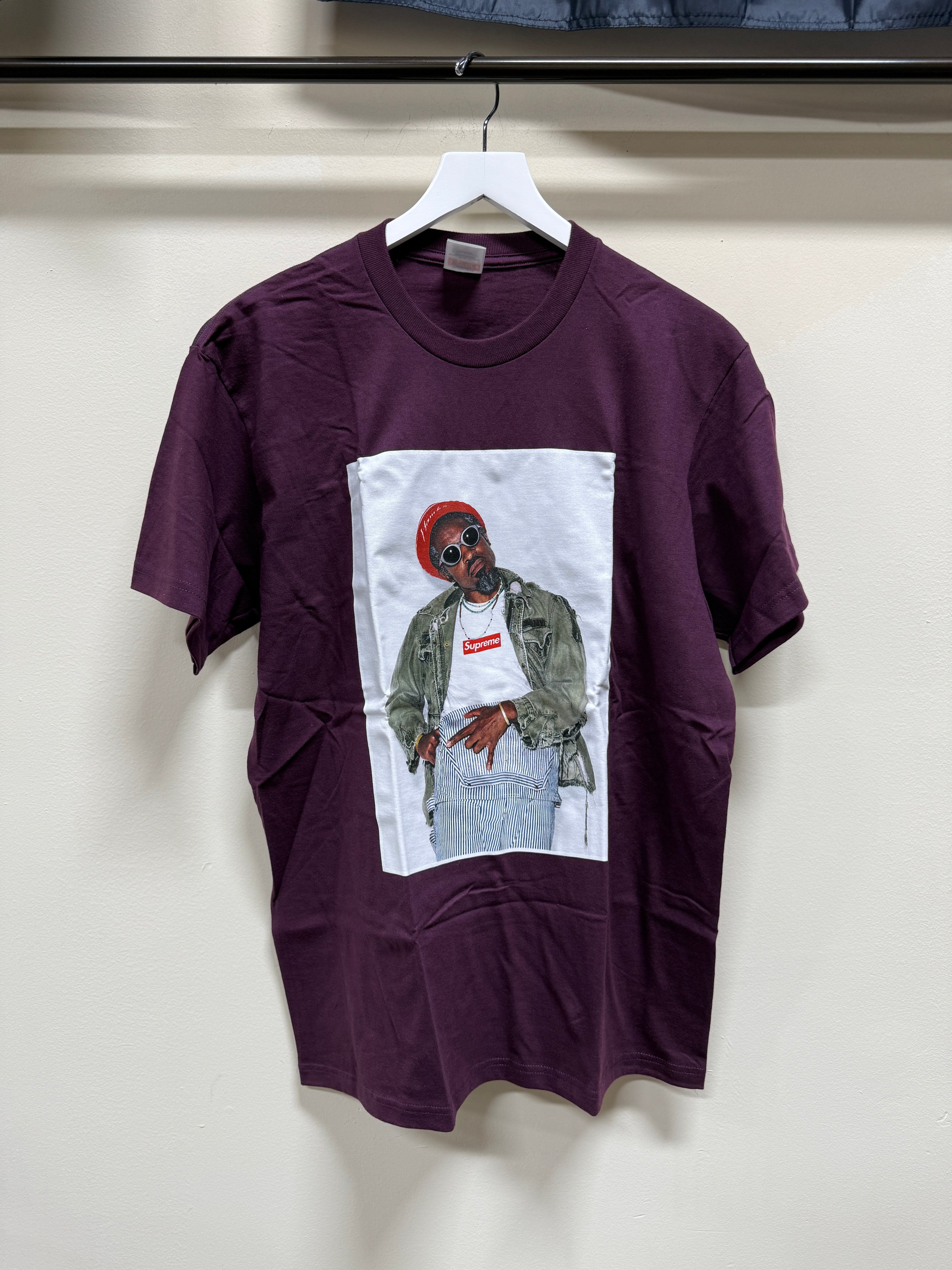 Supreme Andre 3000 T-Shirt Burgundy Sz M