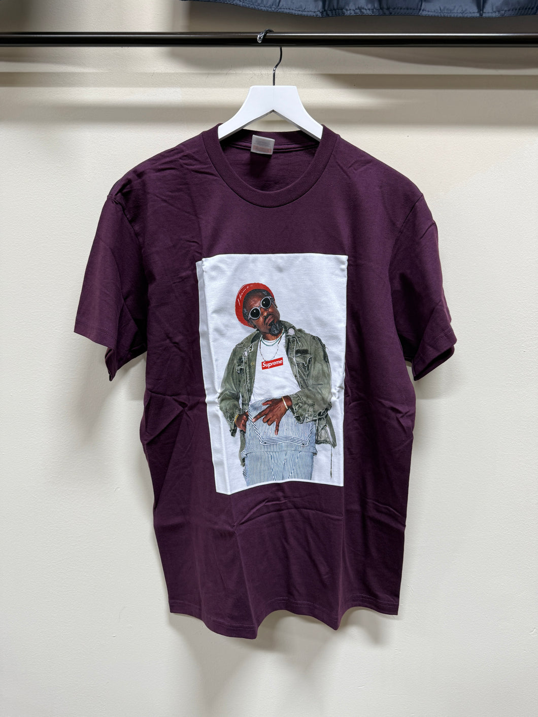 Supreme Andre 3000 T-Shirt Burgundy Sz M