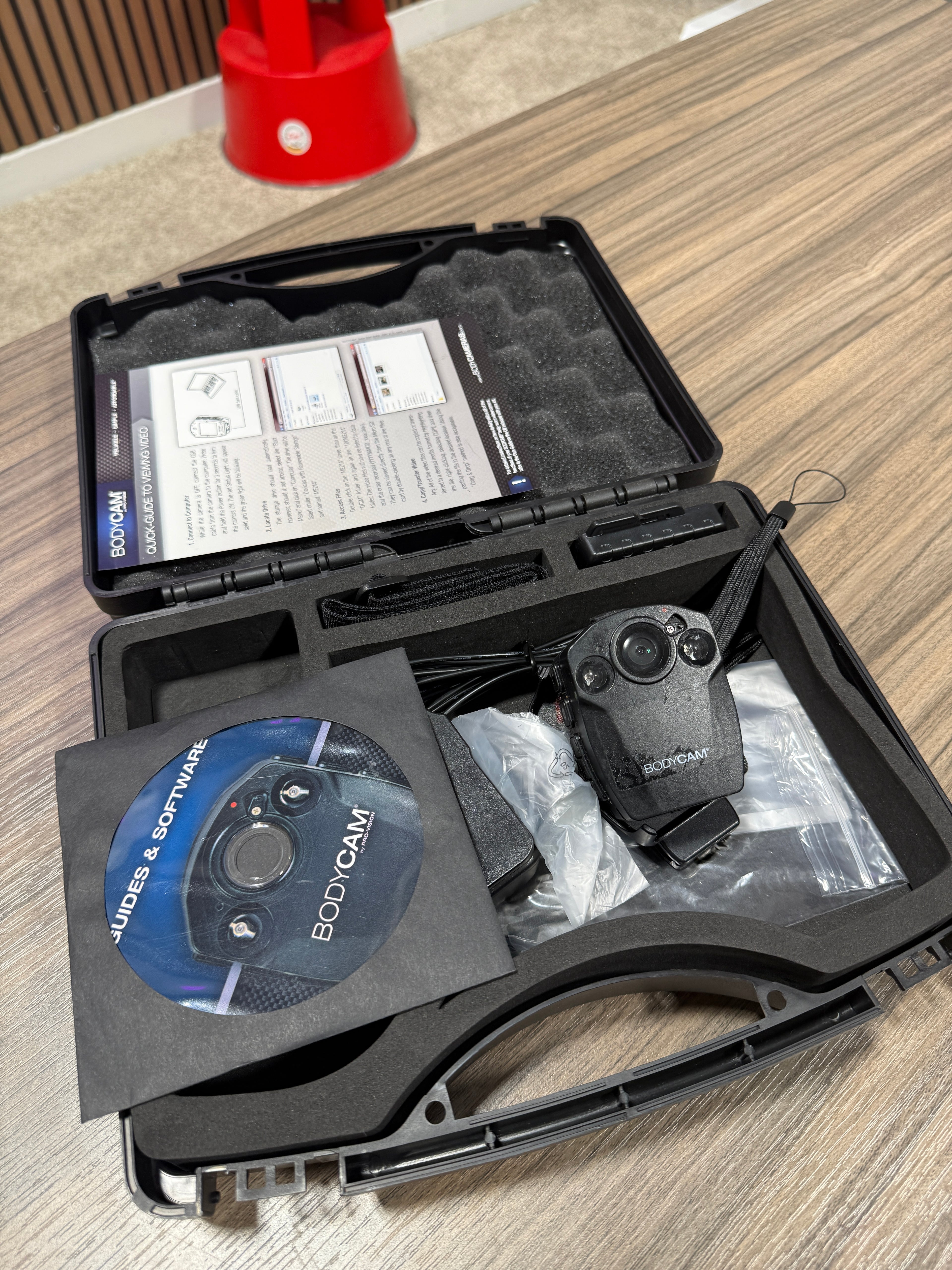 Police Body Camera Bodycam BC-100 by Pro-Vision w/remote and software