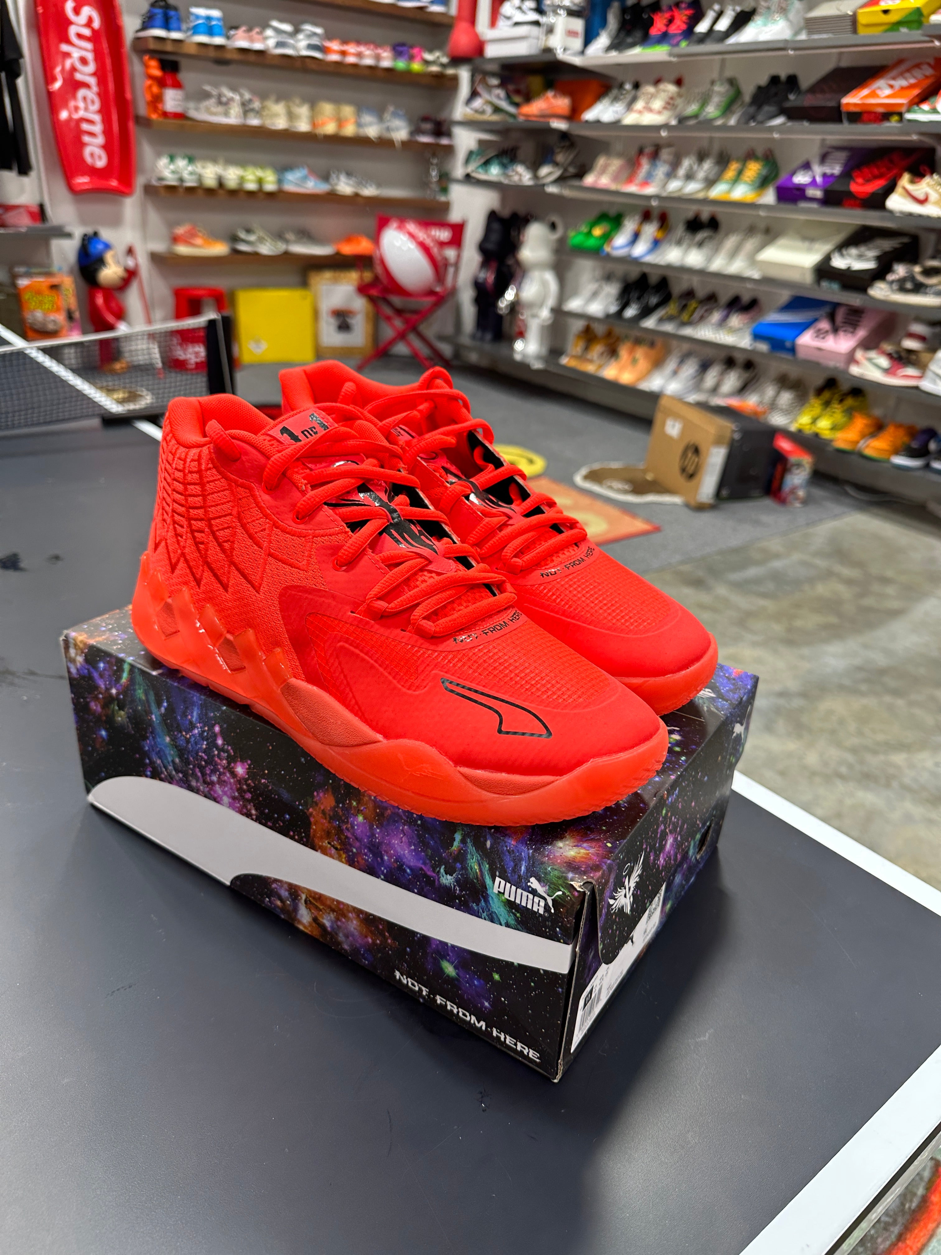 Puma LaMelo Ball MB.01 Not From Here Red Blast Sz 11