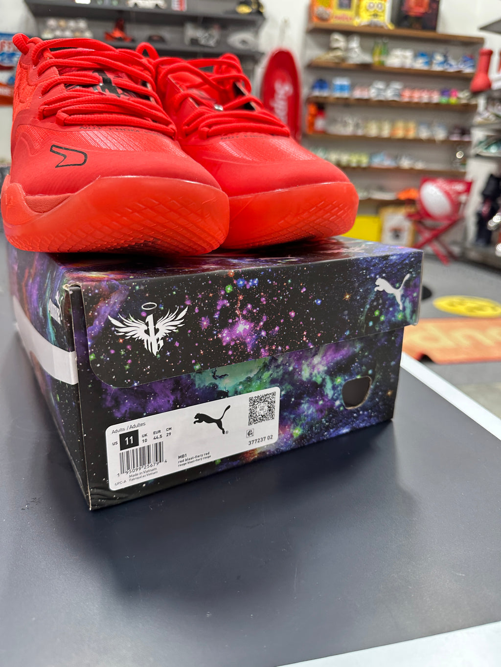 Puma LaMelo Ball MB.01 Not From Here Red Blast Sz 11