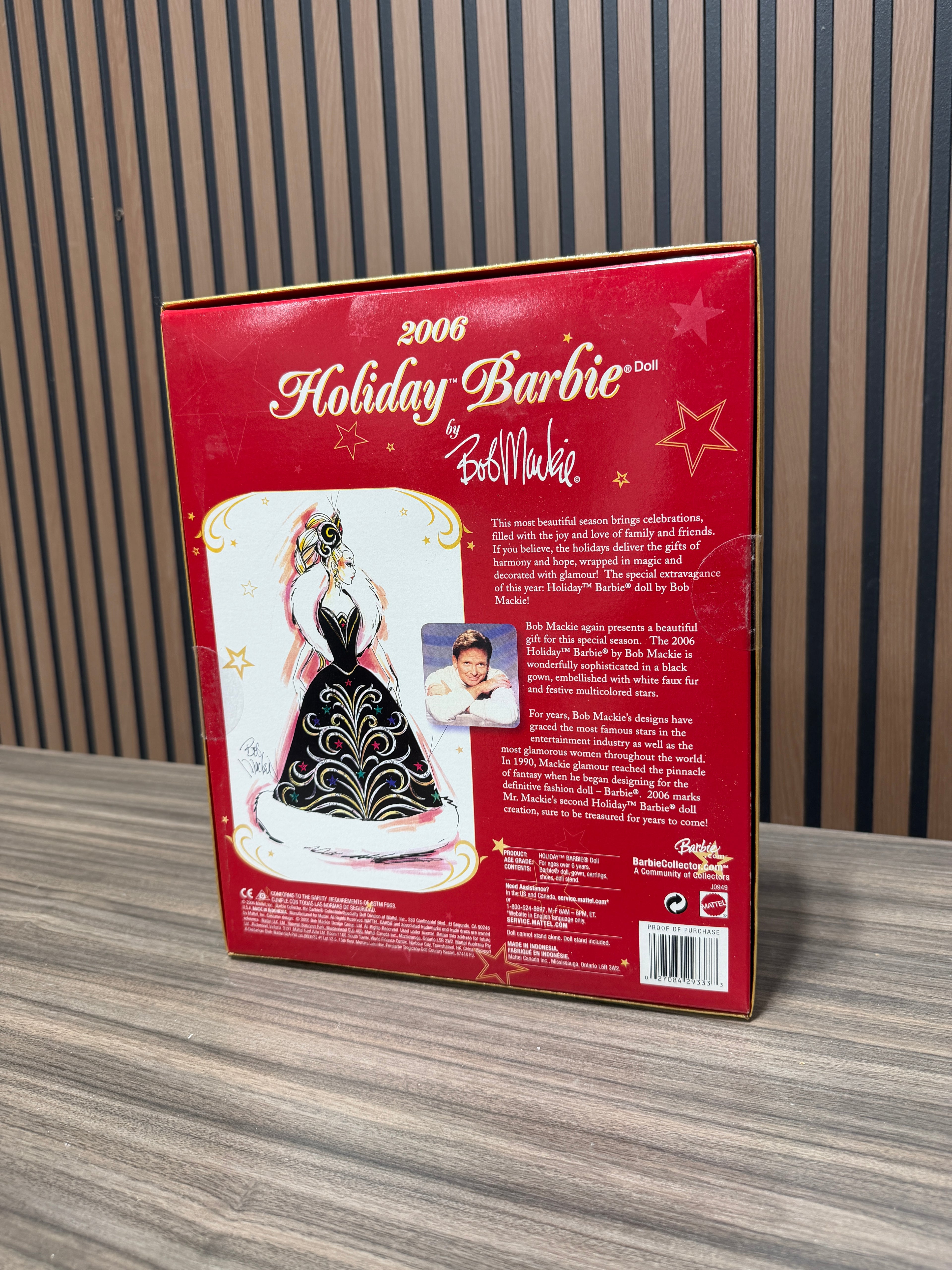 2006 Holiday Barbie Doll by Bob Mackie Mattel No. J0949 NEW