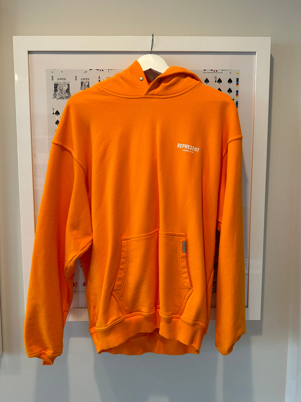 Represent Owners Club Orange Hoodie Sz L