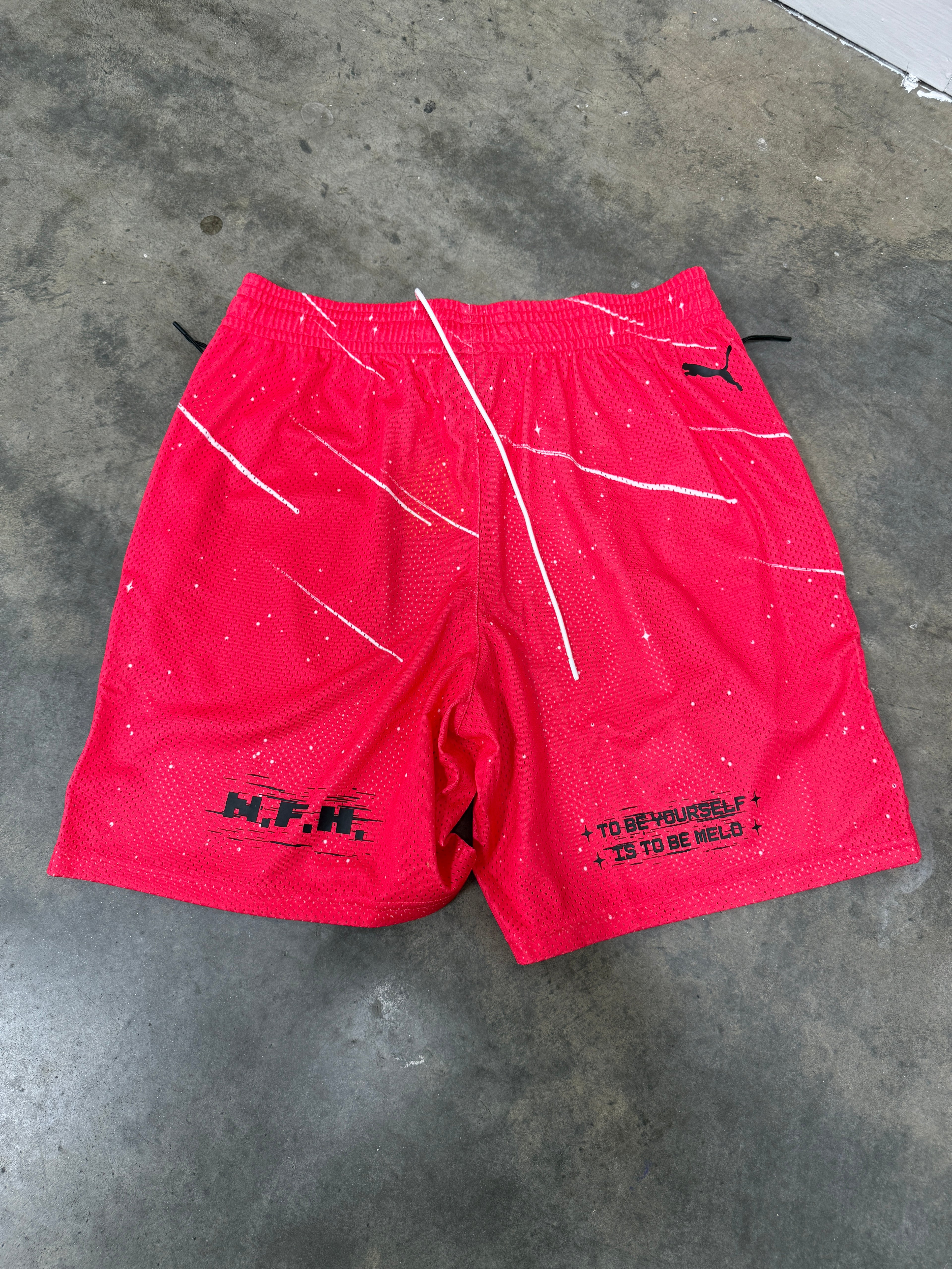 Puma Melo Shorts Pink Sz L