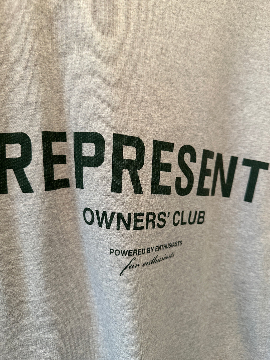 Represent Owners Club Crewneck Grey/Green Sz L