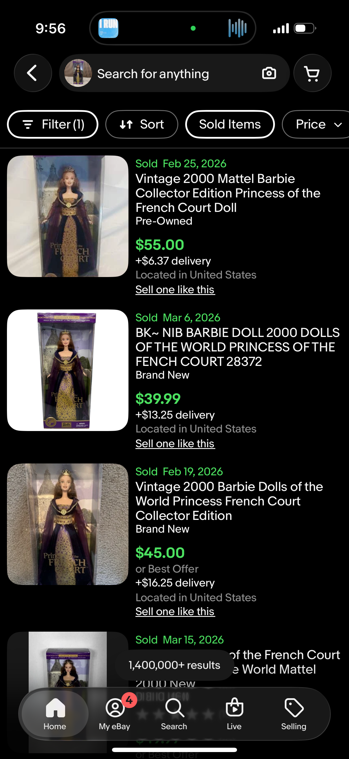 Barbie 2000 Princess of the French Court Dolls Of The World