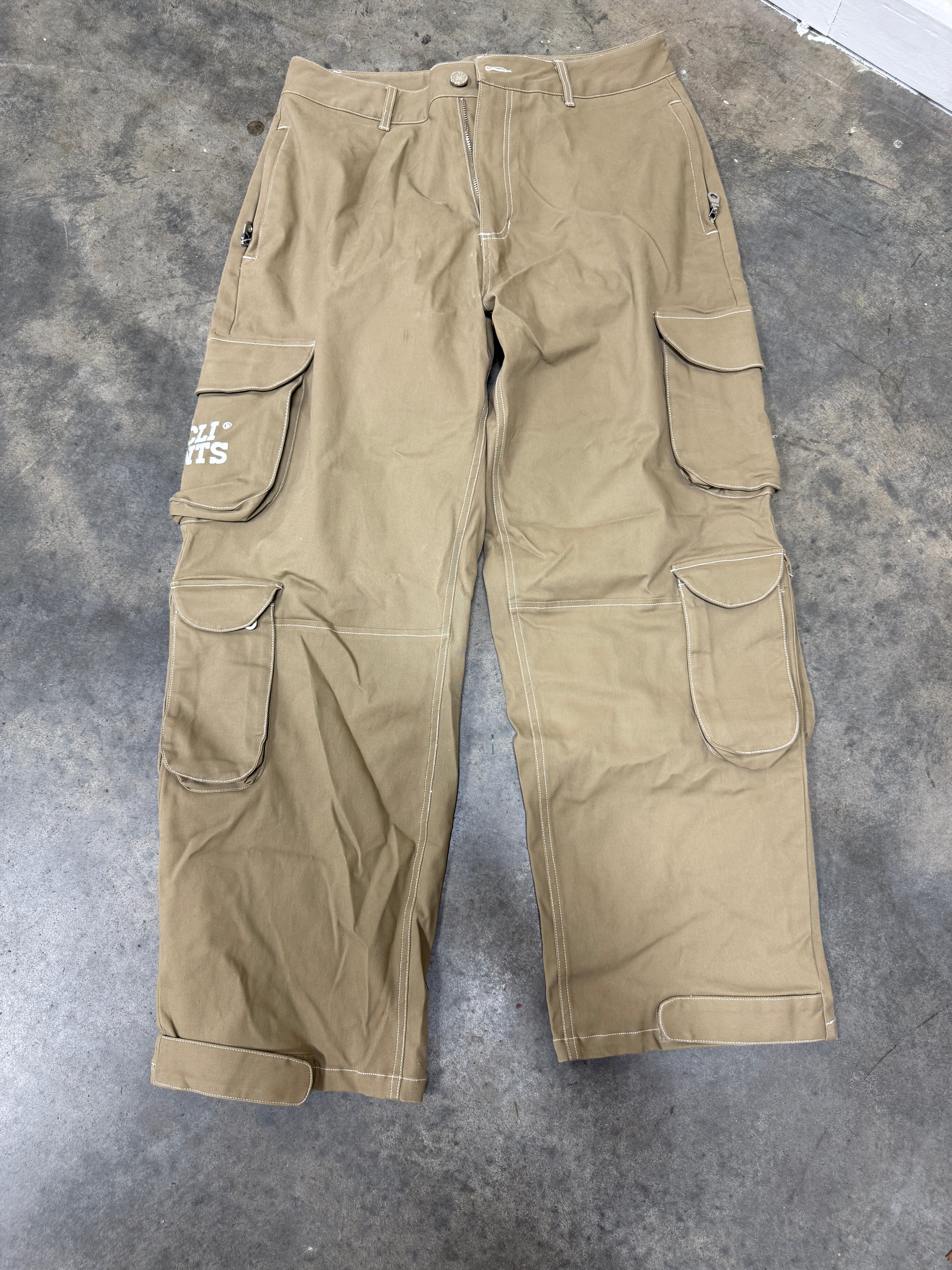 Clints Pants Khaki Sz L