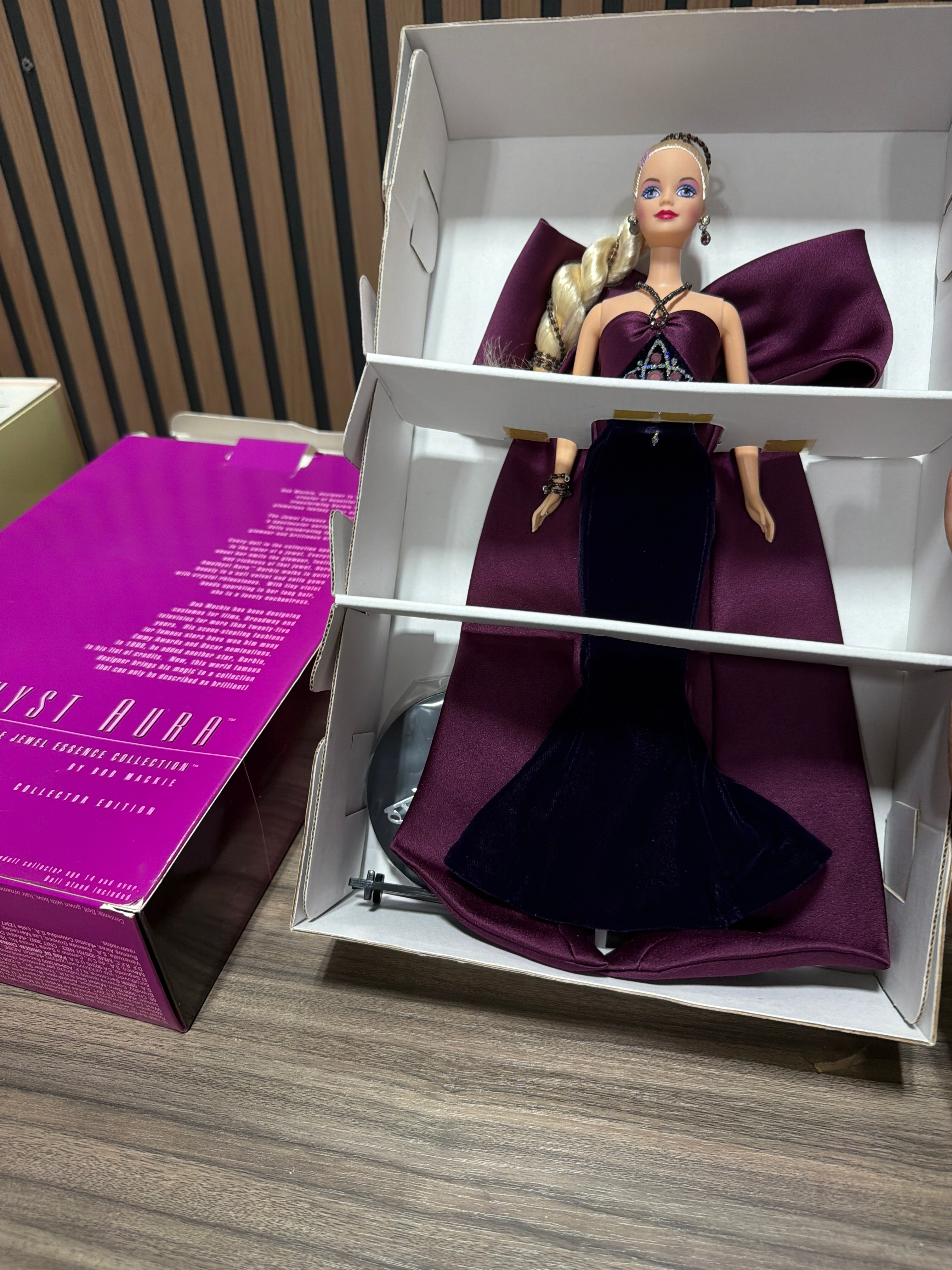 Amethyst Aura Barbie Doll The Jewel Essence Collection Bob Mackie Mattel #15522