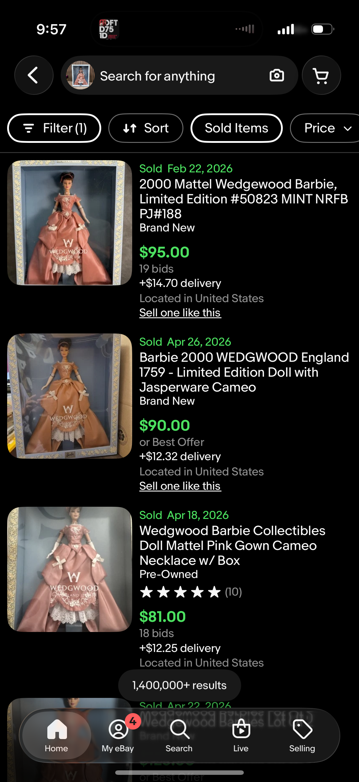 Wedgwood Barbie Doll Limited Edition 2000 Mattel 50823