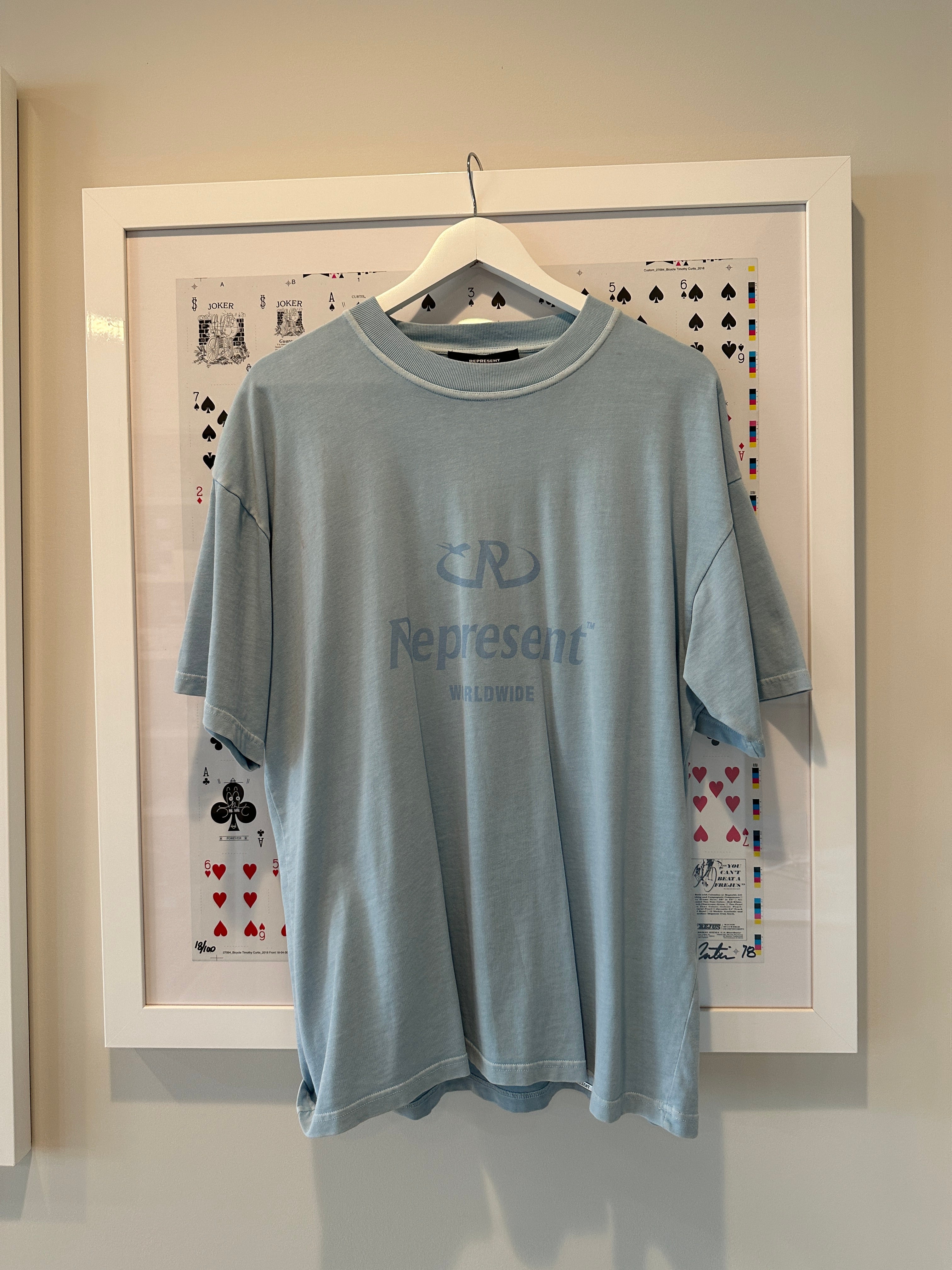 Represent T-shirt Blue Sz M