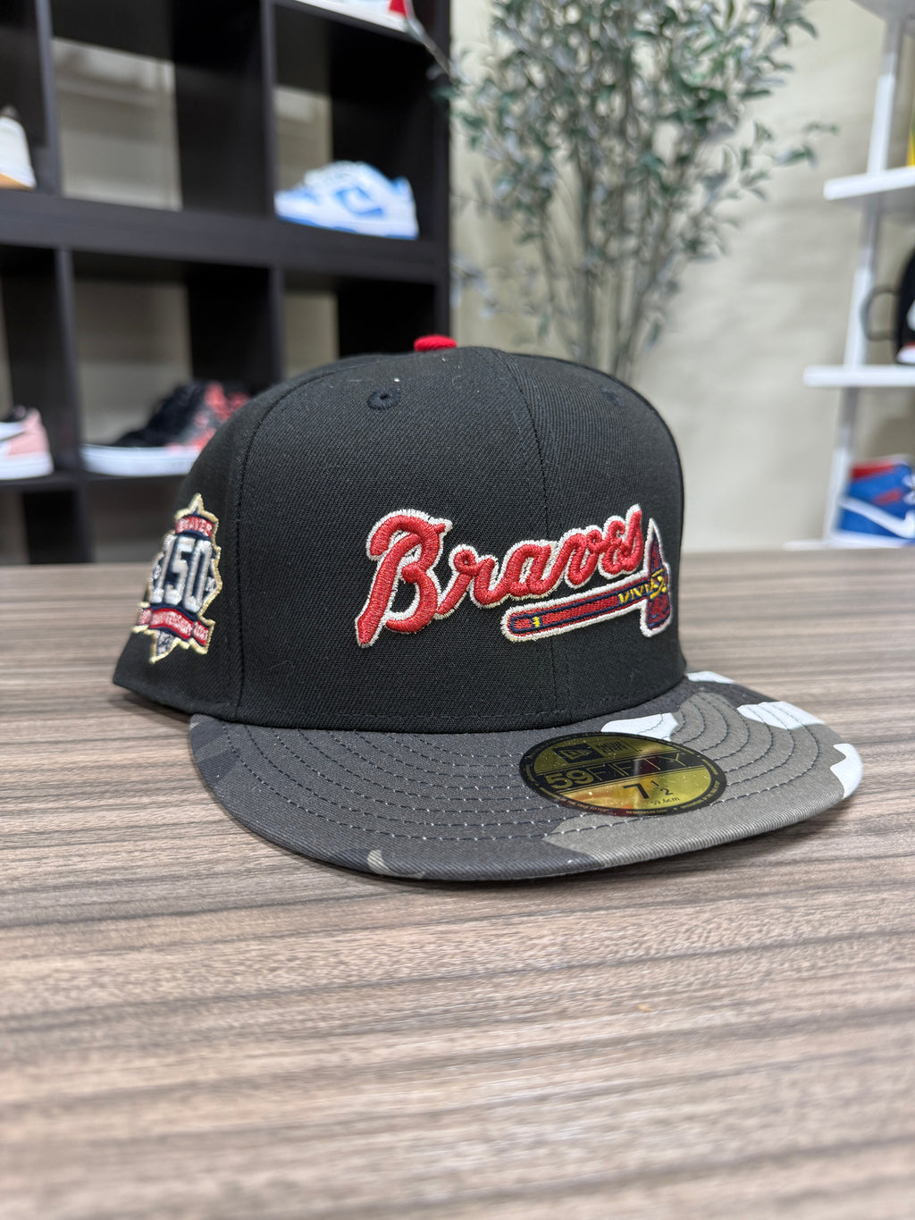 Braves Fitted Hat Sz 7 1/2