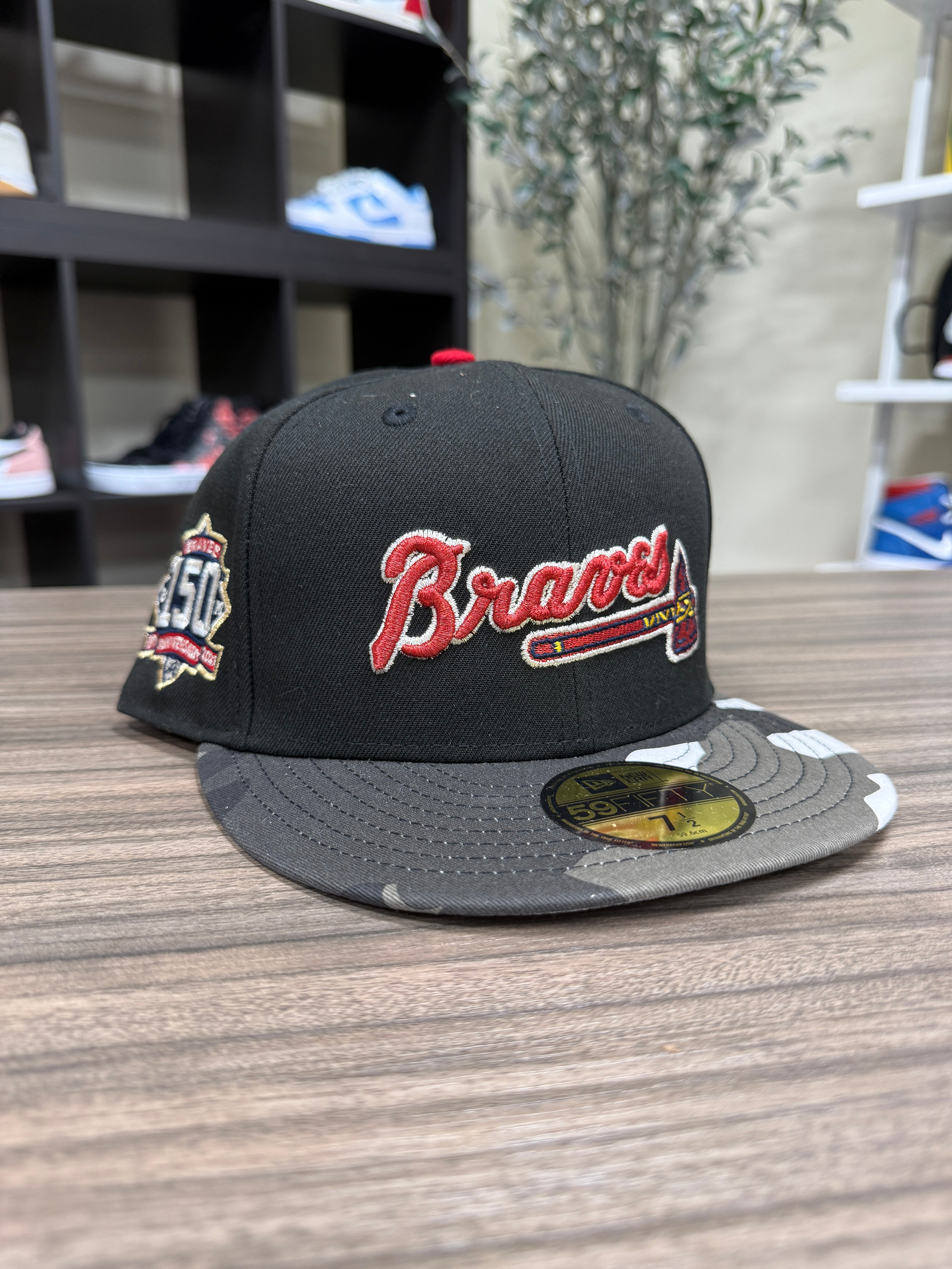Braves Fitted Hat Sz 7 1/2