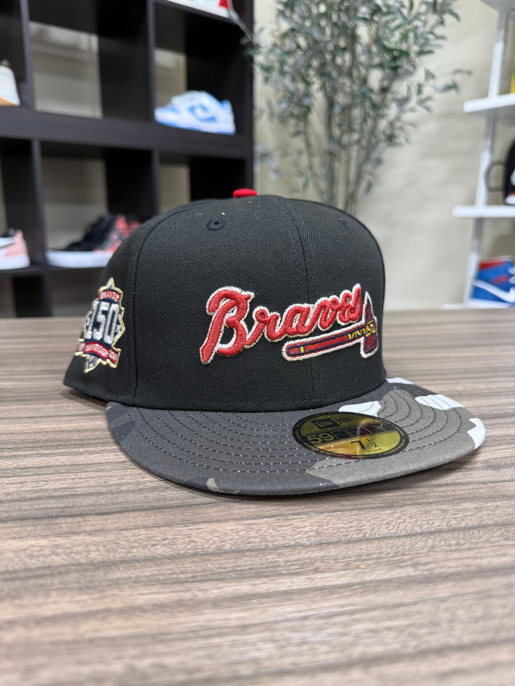 Braves Fitted Hat Sz 7 1/2