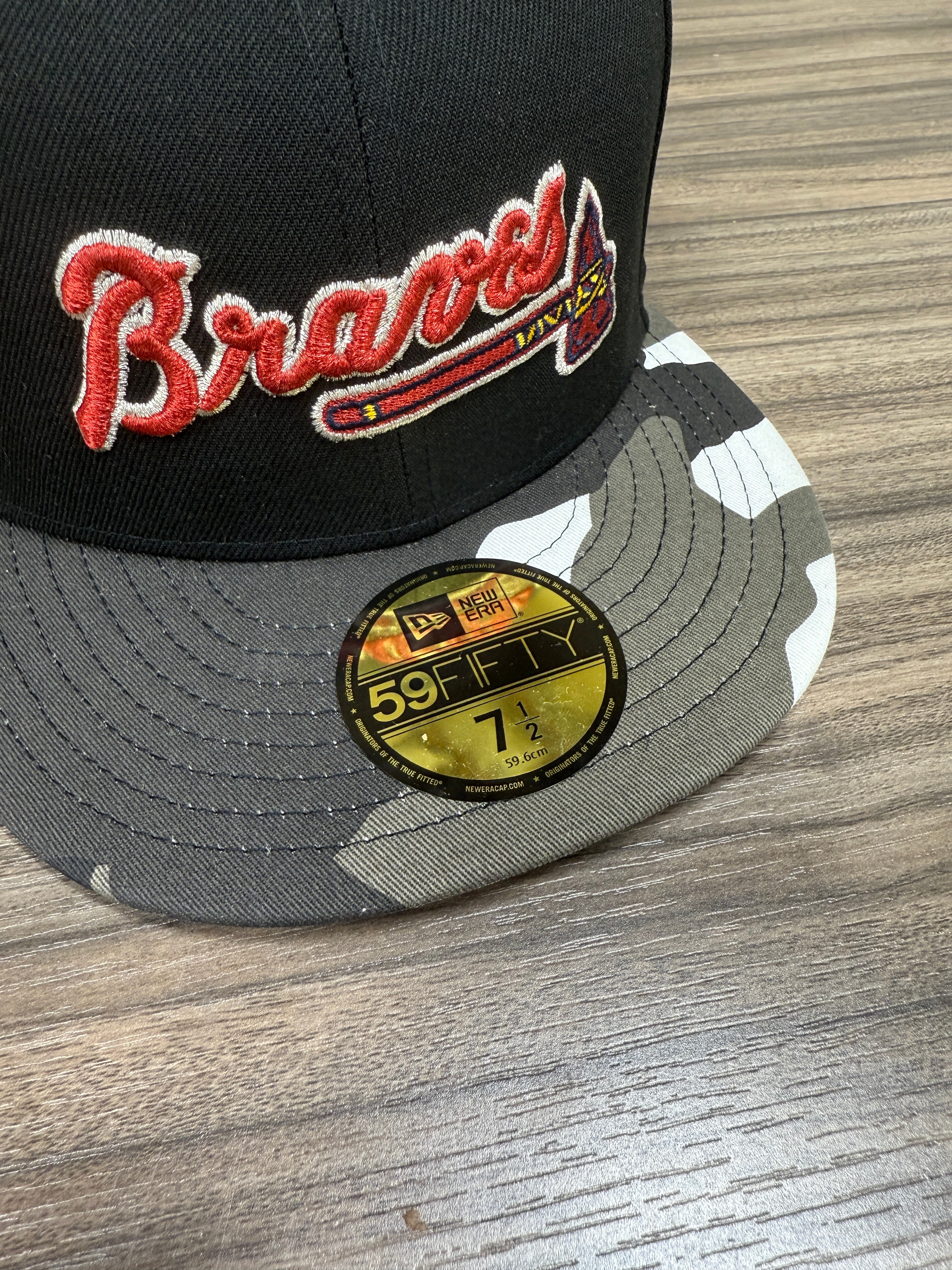 Braves Fitted Hat Sz 7 1/2
