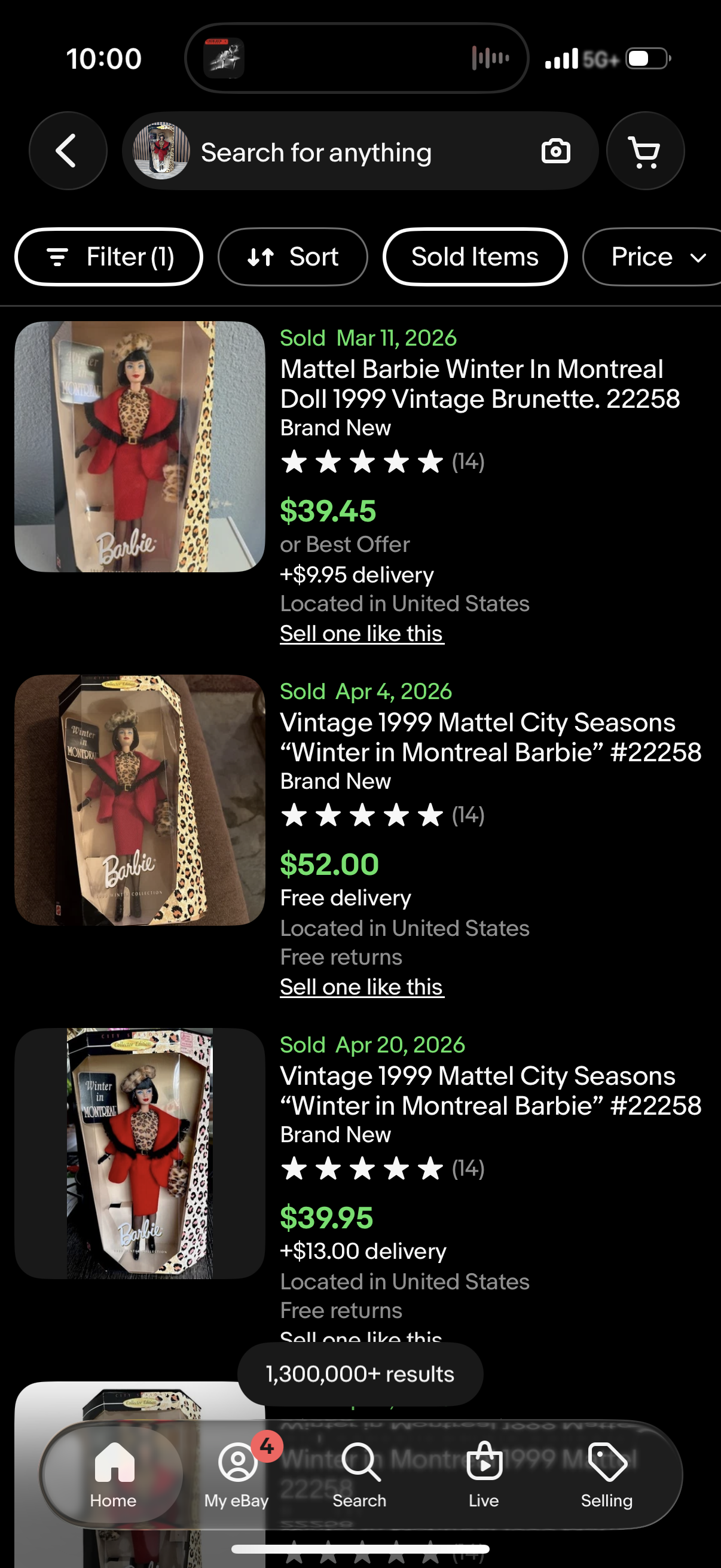 Winter in Montreal Barbie Doll City Seasons 1999 Mattel 22258