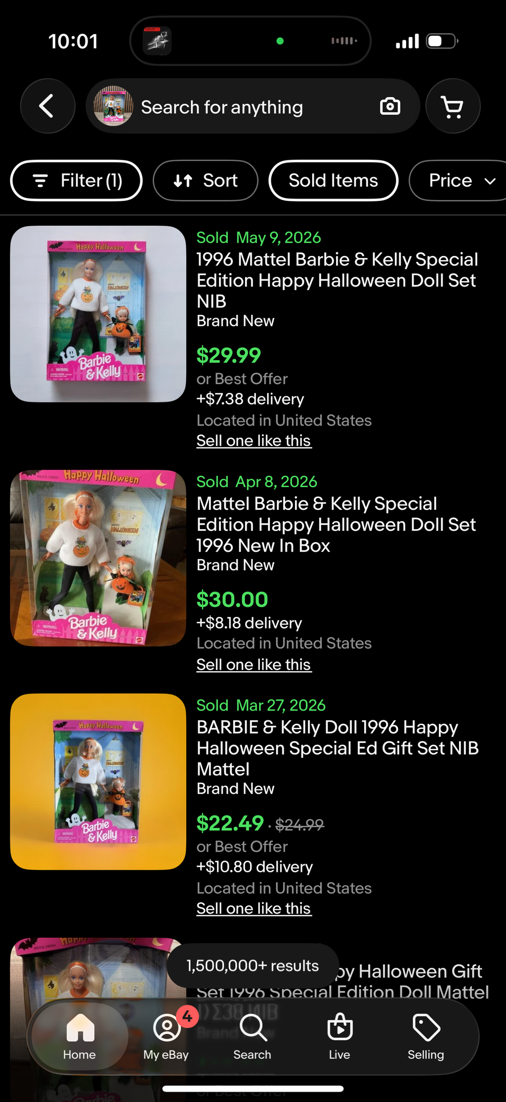 Happy Halloween Barbie and Kelly Special Edition Dolls 1996 Mattel 17238