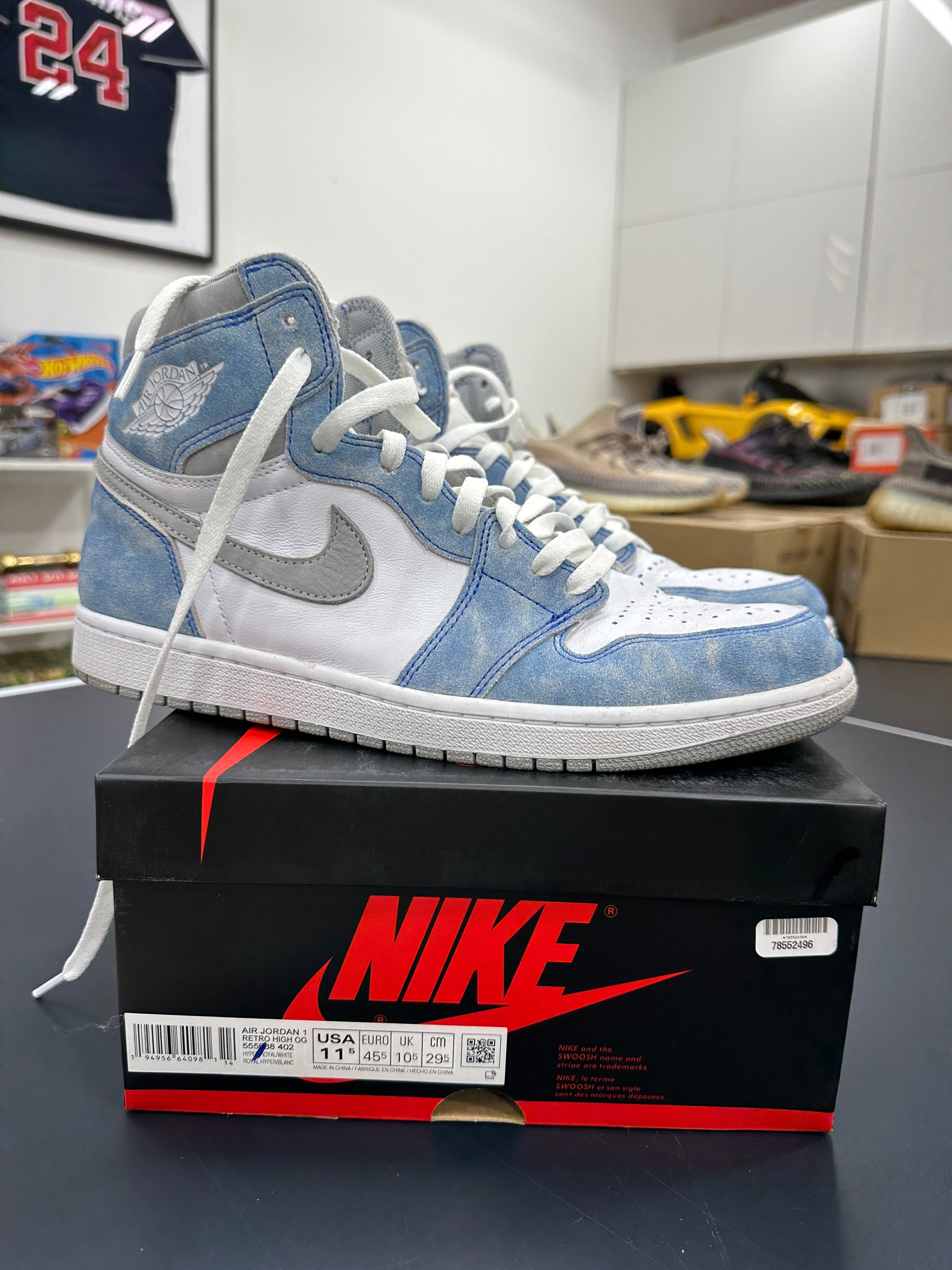 Jordan 1 High Hyper Royal Sz 11.5