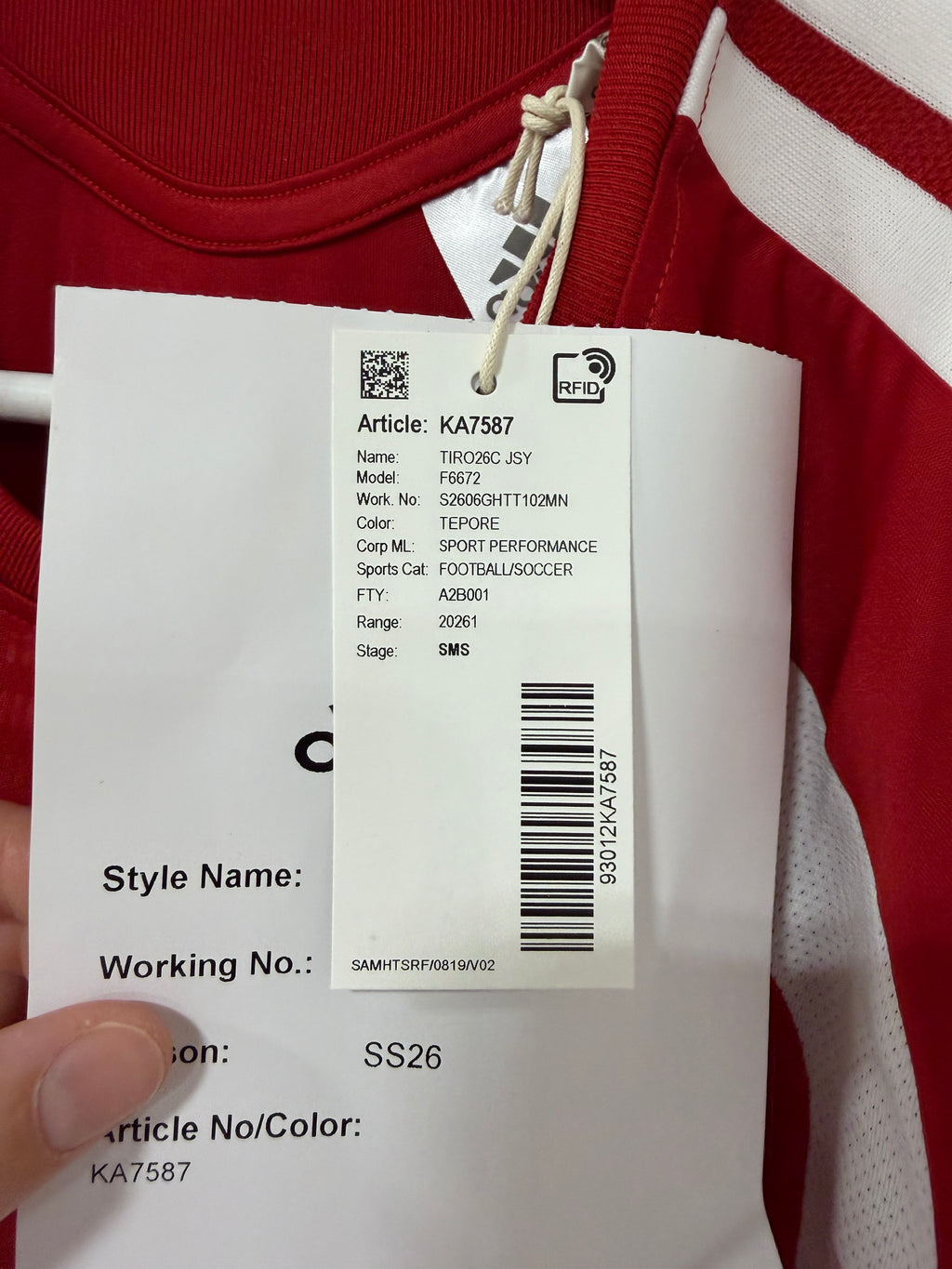Adidas Tiro 26 Competition Jersey Mens Sz MEdium