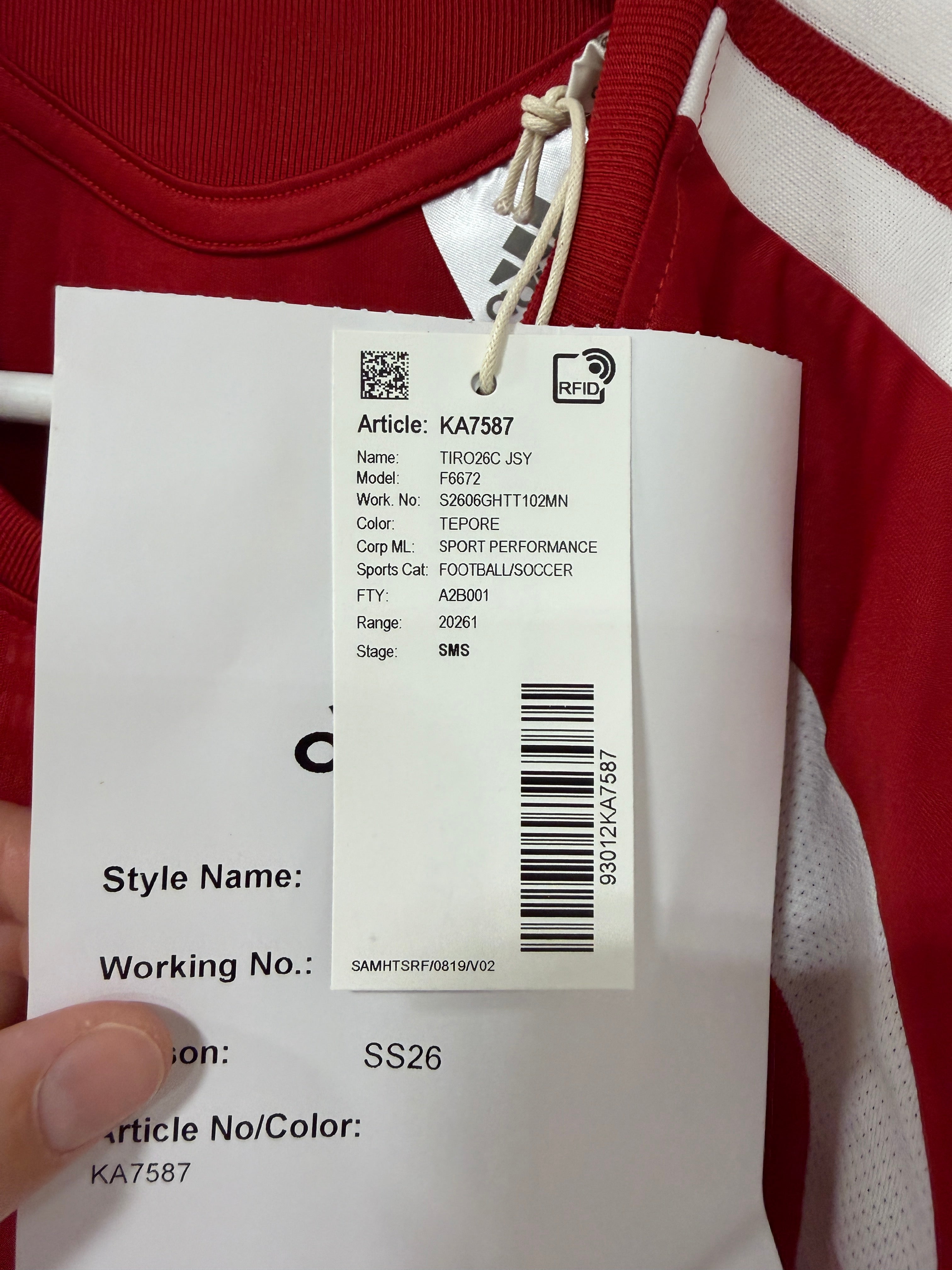 Adidas Tiro 26 Competition Jersey Mens Sz MEdium