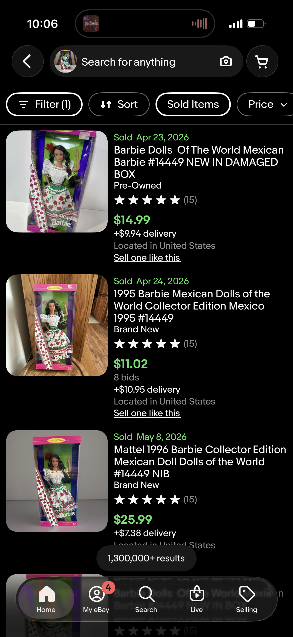 Barbie Dolls of the World Collection Mexican Barbie Doll 1995 Mattel 14449